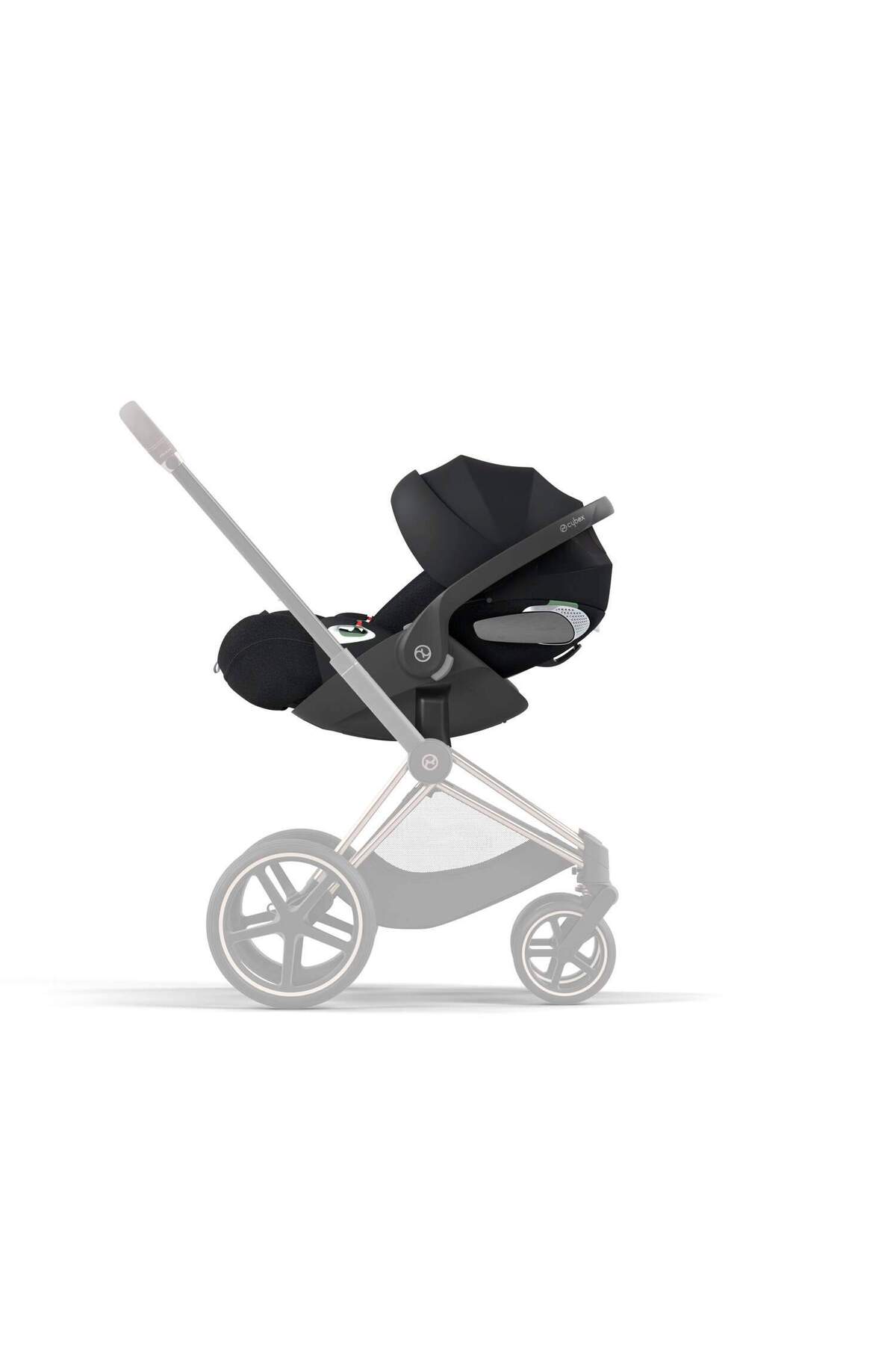 Cybex Cloud T isize Plus (sephia black) (Adac ödüllü tam yatışlı bebek puset ana kucağı 0-13 kg) fotoğrafı 7 (önizleme)