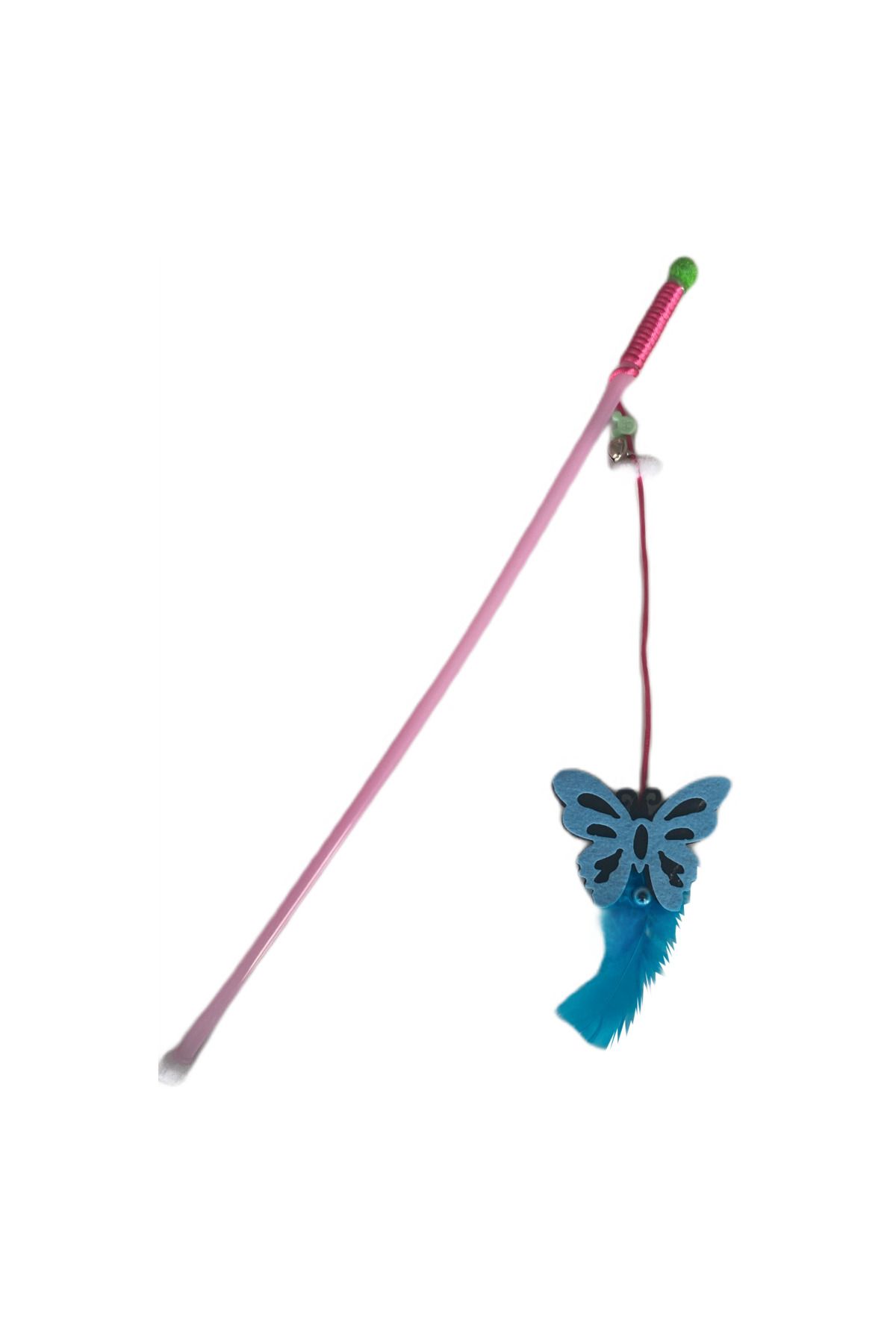estevia Plastik Saplı Kedi Oltası Kelebek Renk 42 Cm Yeni!!!