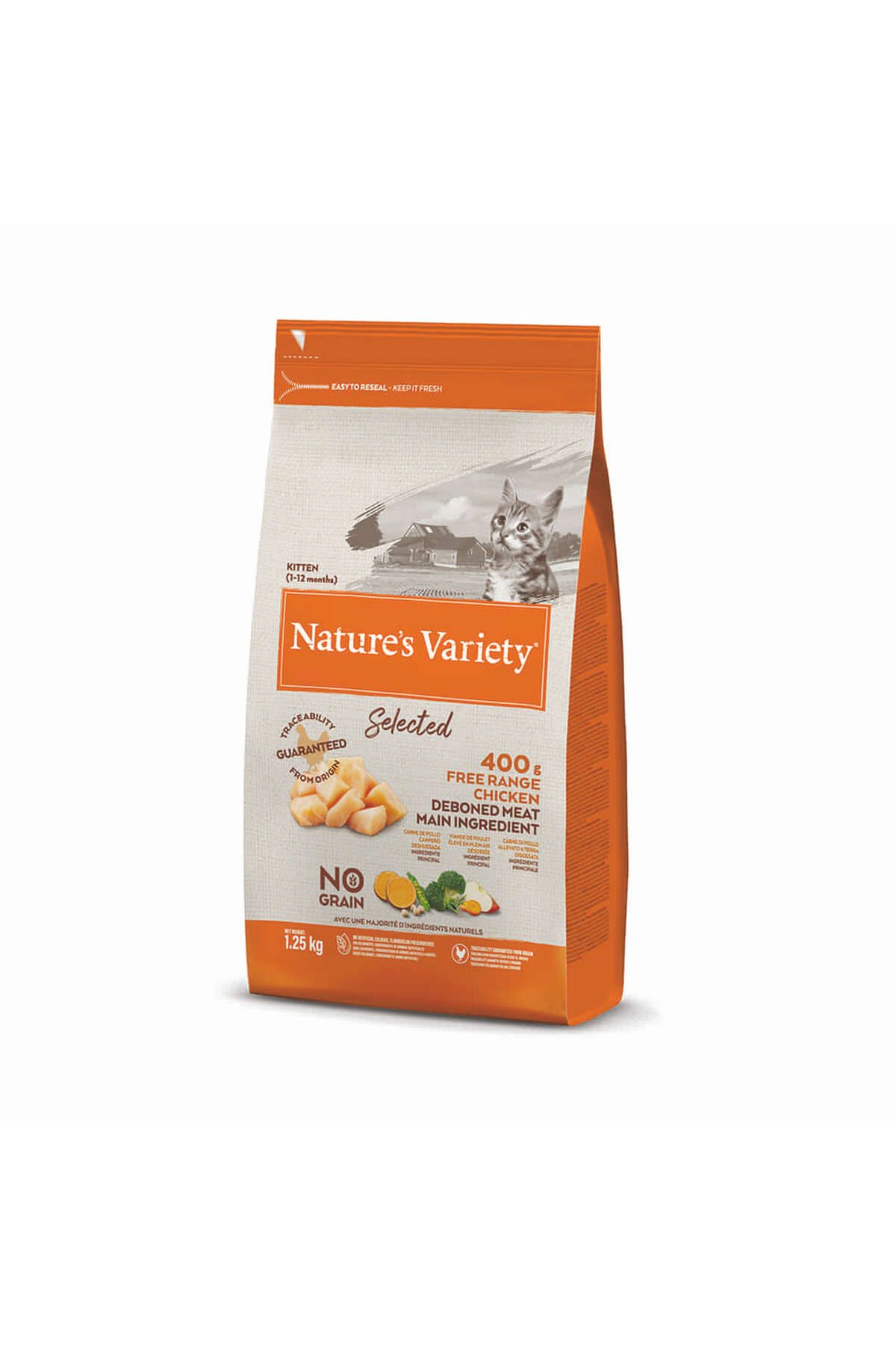 NATURES VARİETY CAT NO GRAIN KITTEN FREE RANGE CHICKEN 1,25KG ZRNET