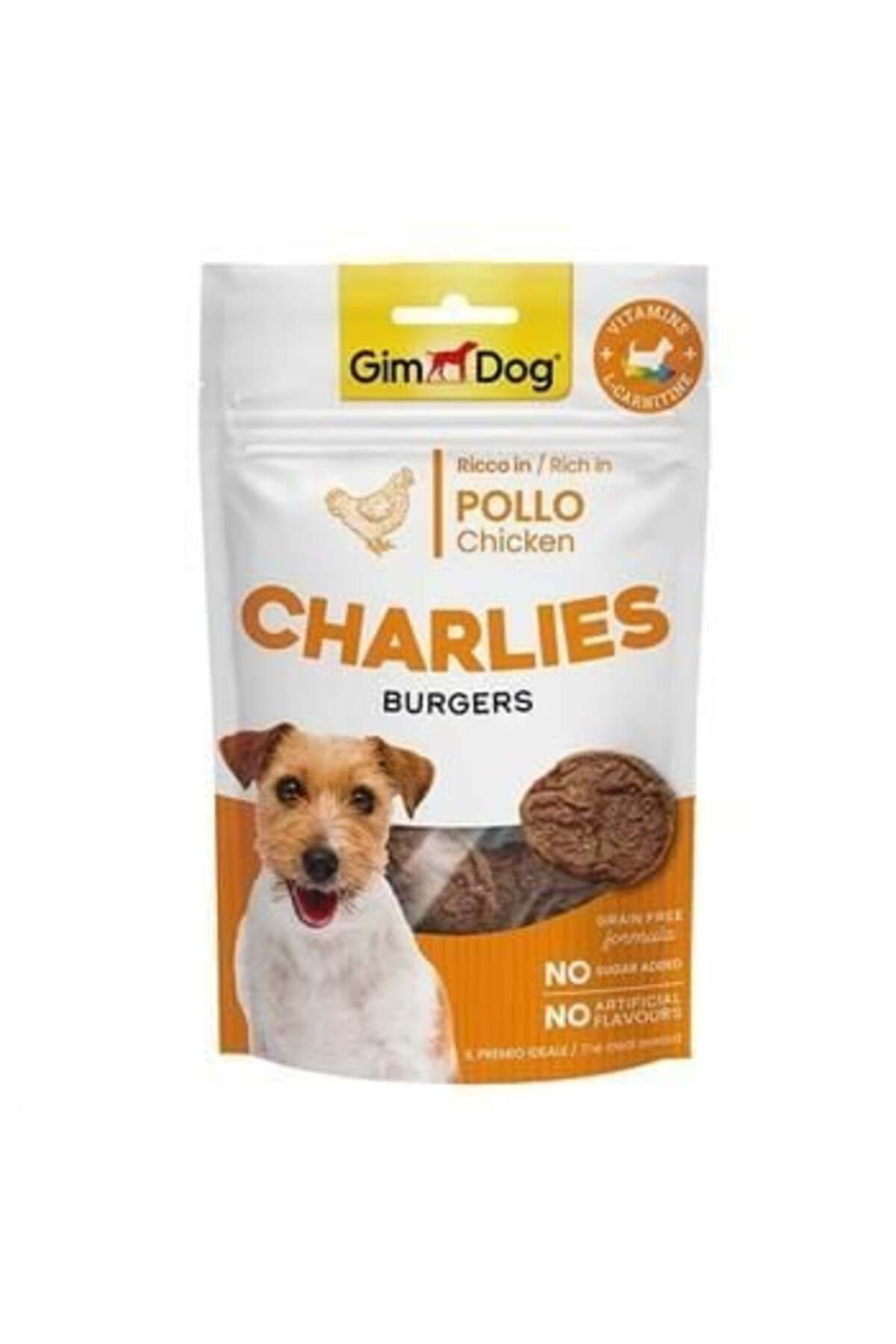 O Dog Gimdog Charlies Burger Tavuklu Tahılsız Ve Şekersiz Köpek Ödül Maması 70 gr - 4002064513676 - Petsho