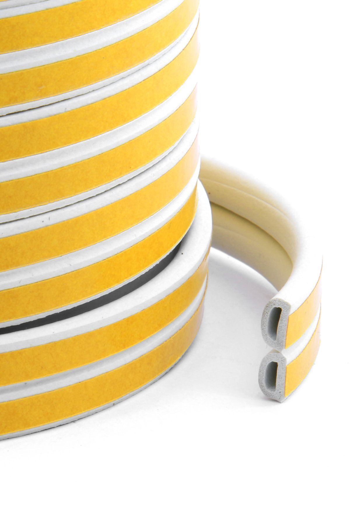 Badem10 Yapışkanlı 38x2=76 Metre (BEYAZ) Kapı Pencere Bandı Fitili