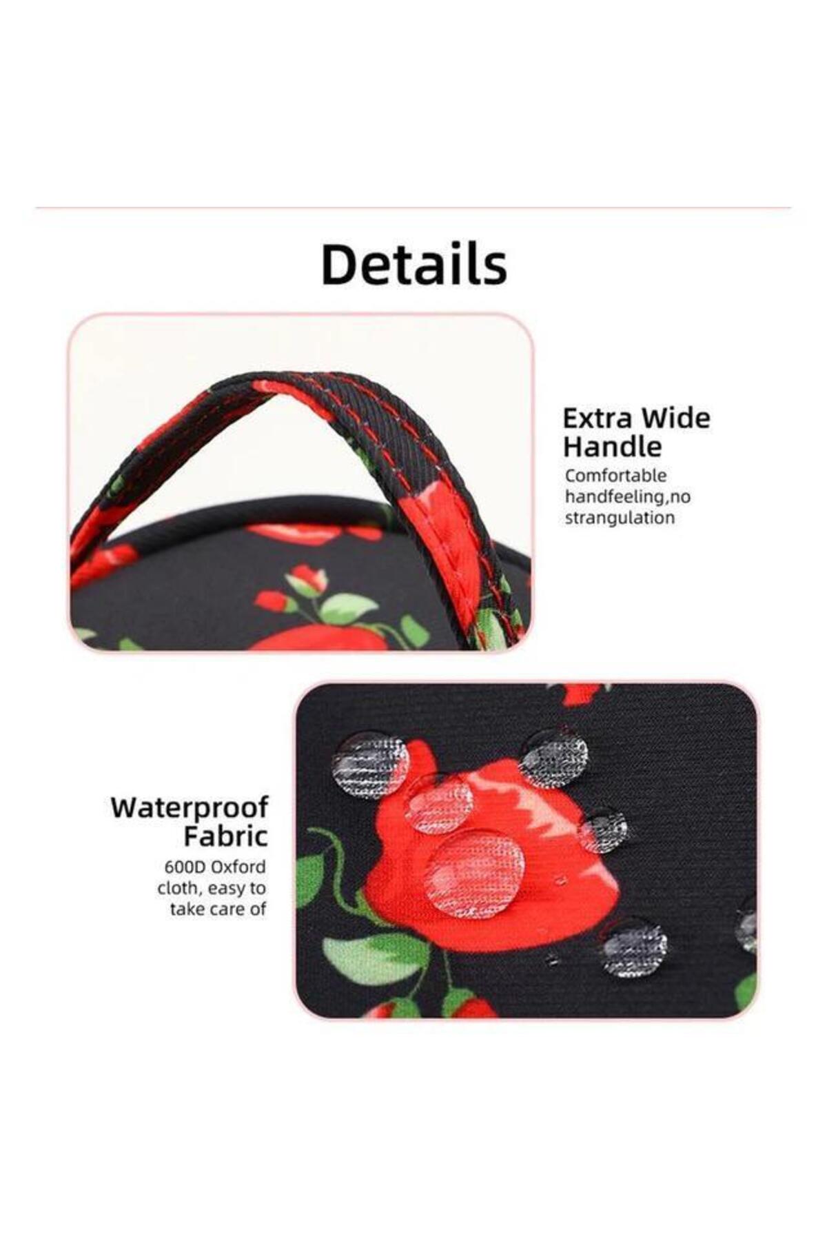 yumakça Yumak Çantası 13 x 14 Cm Mini Boy LE13 Siyah Organizer Çanta görsel 3