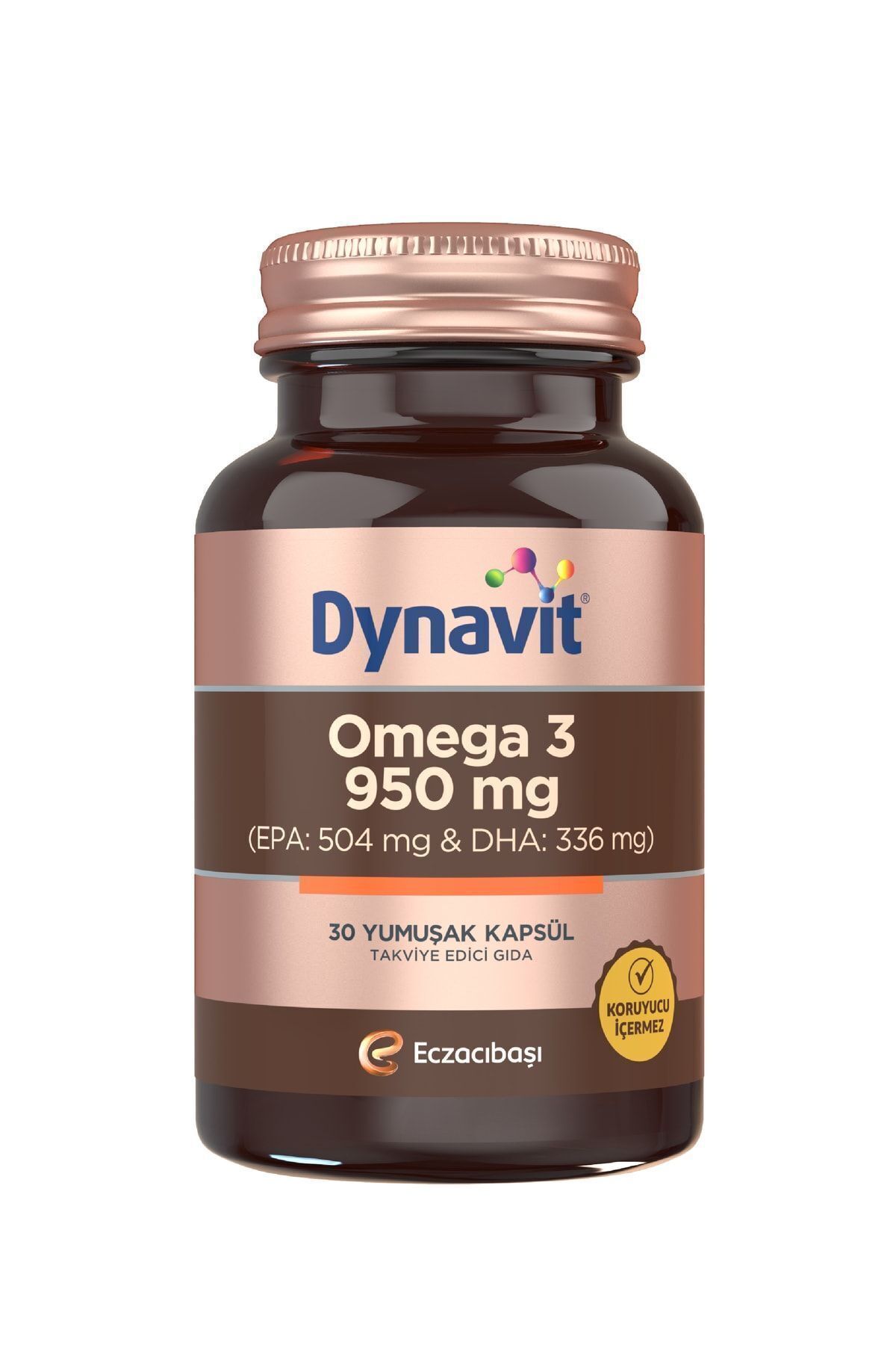 Dynavit Omega 3 950 mg 30 Yumuşak Kapsül 2 Adet