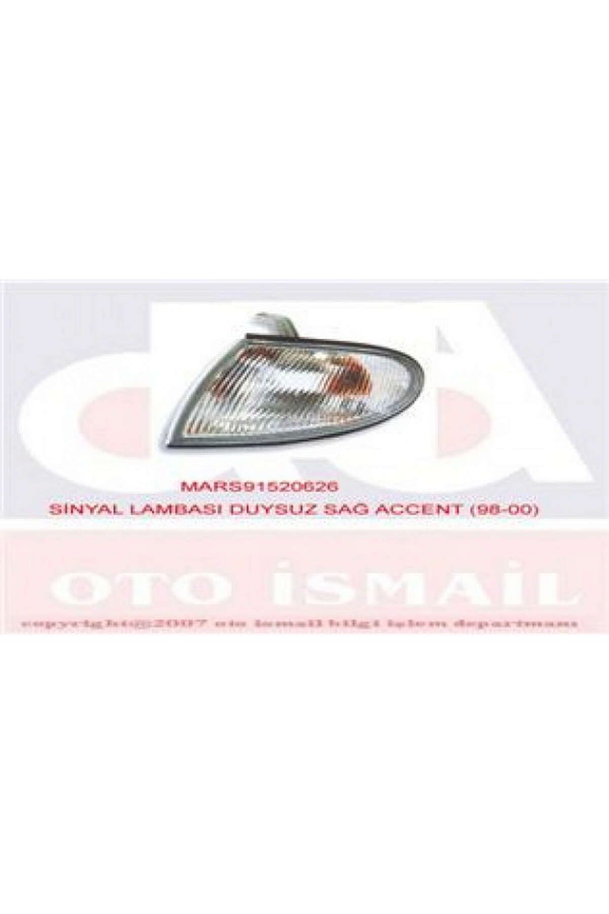 Mars SİNYAL LAMBASI SAĞ DUYSUZ [ HYUNDAI ACCENT 1998-2000 ] FLKRY