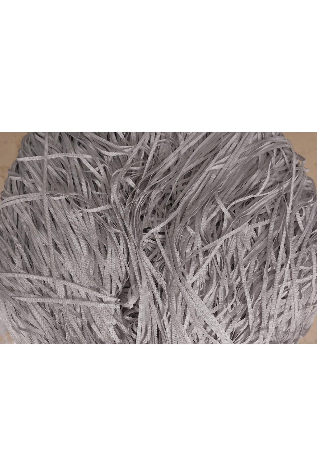 AKÇA TEKSTİL-Rope Model Gray Color Rope Curtain 180 cm Width 280 cm Length 2 mm in Strips Ready String Curtain 2