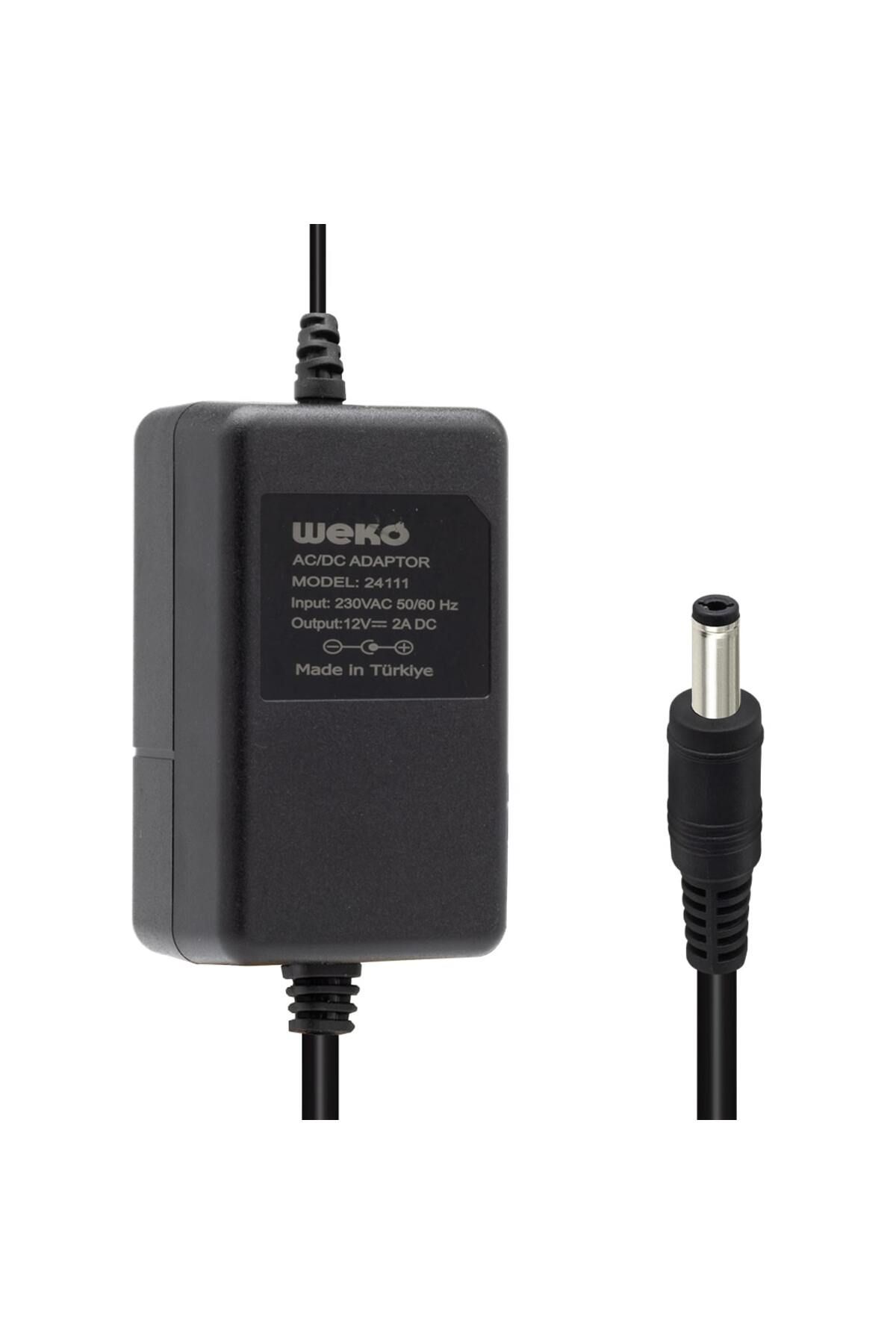 İklimStore 12 VOLT - 2 AMPER 5.5*2.1 UÇLU YERLİ ÜRETİM PLASTİK KASA MASAÜSTÜ ADAPTÖR (5131)