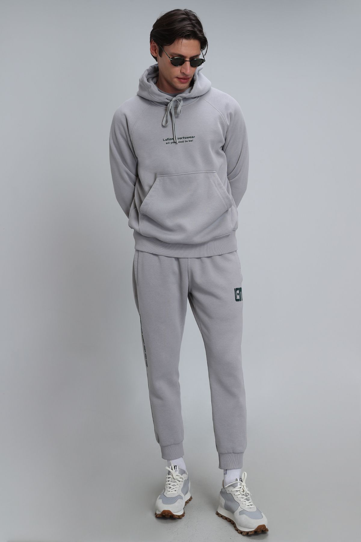 Lufian-Jeremy Men's Sweatpants Light Gray 3