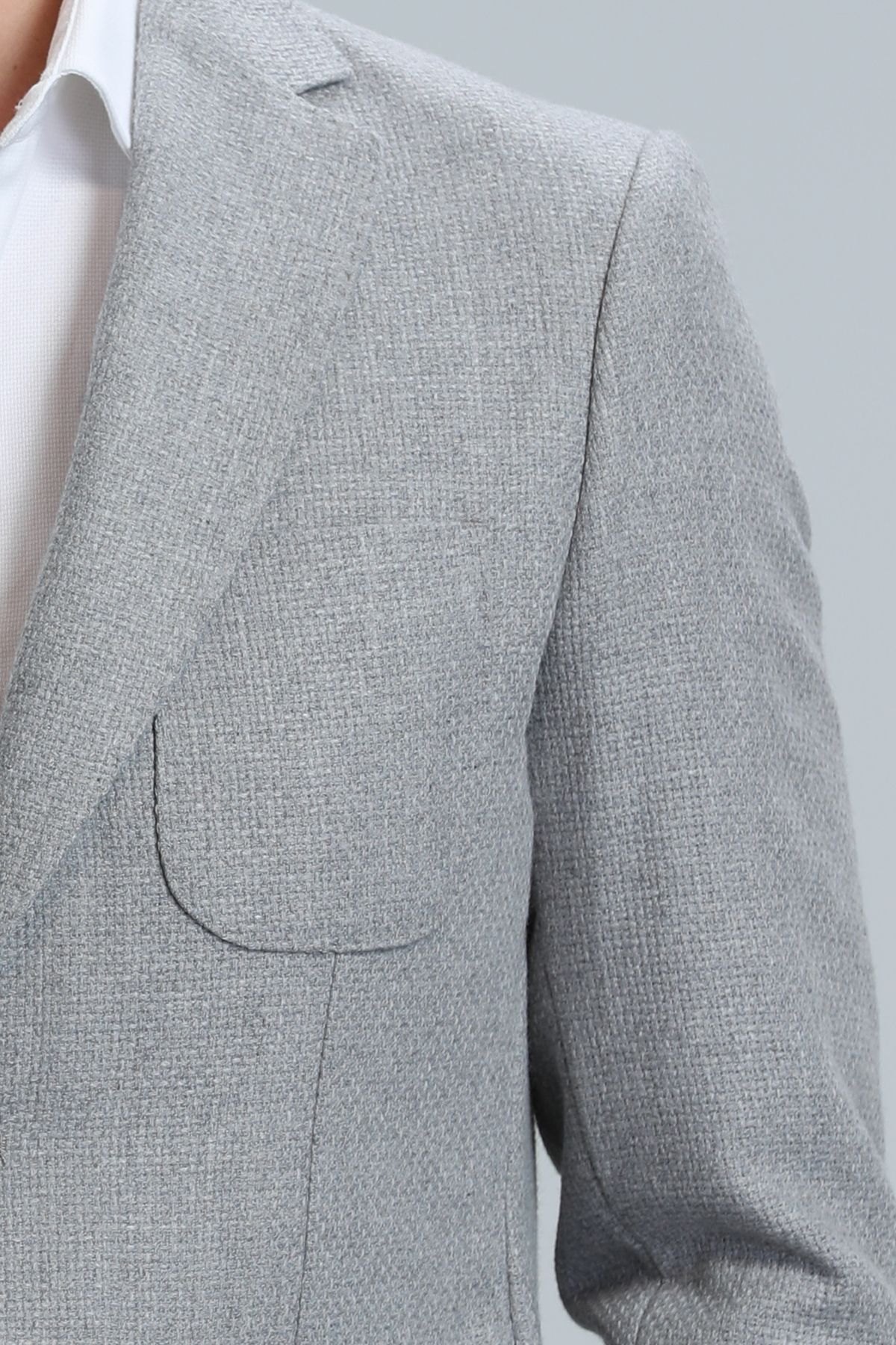 Lufian-Blazer - Gray - Slim fit 3