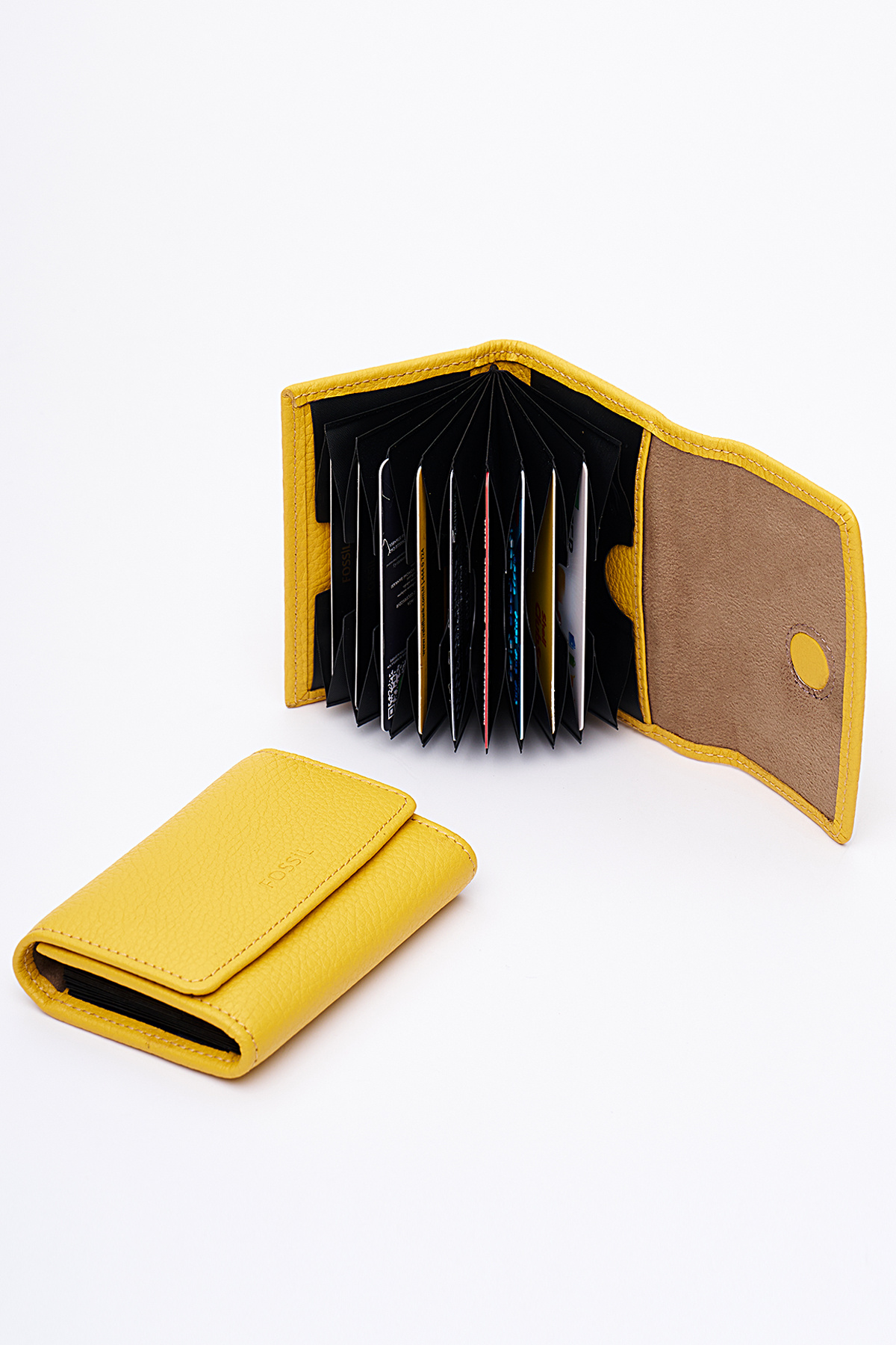 Fossil-Genuine Real Leather Women's Card Holder Wallet 8010 1