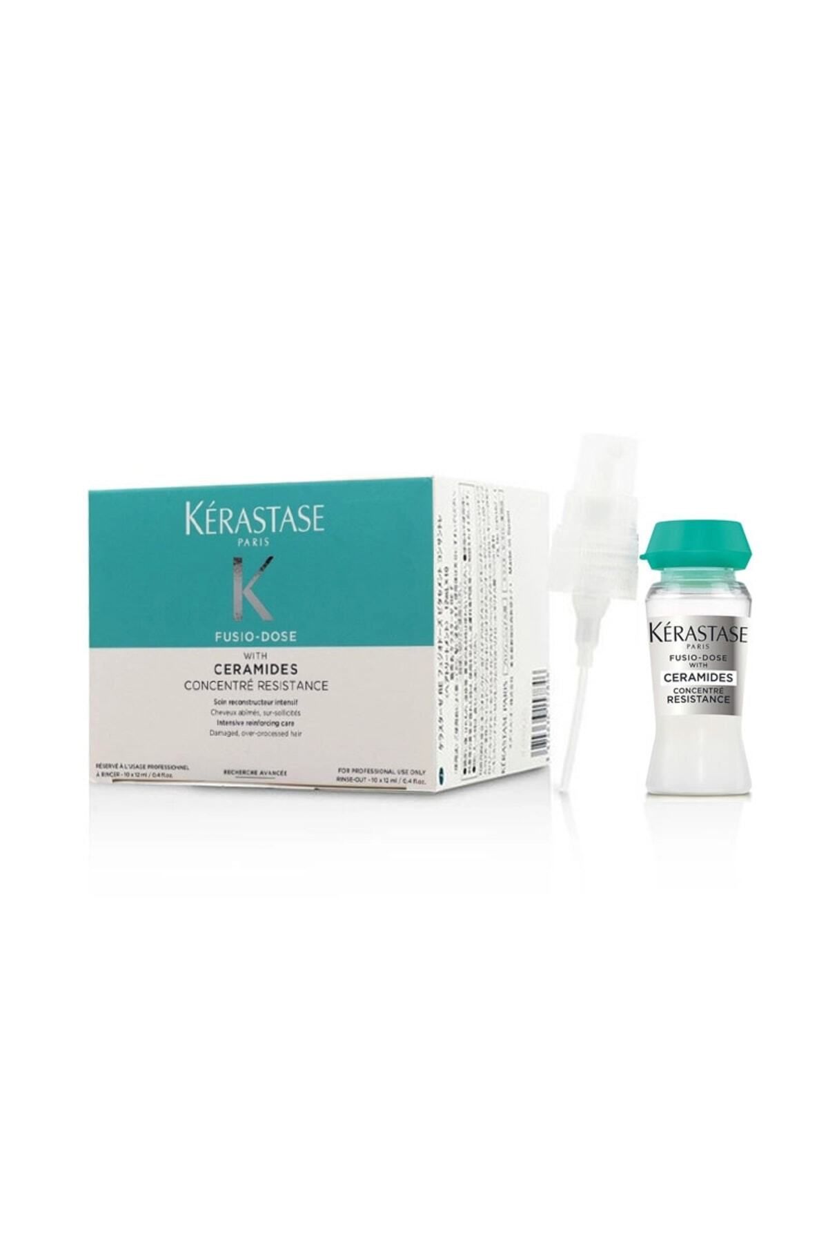 Kerastase Fusio Dose Resistance saç ürünü Yıpranmış Saçlar Için Onarıcı Kür 10 X 12 MlSALONEVAA1587800099