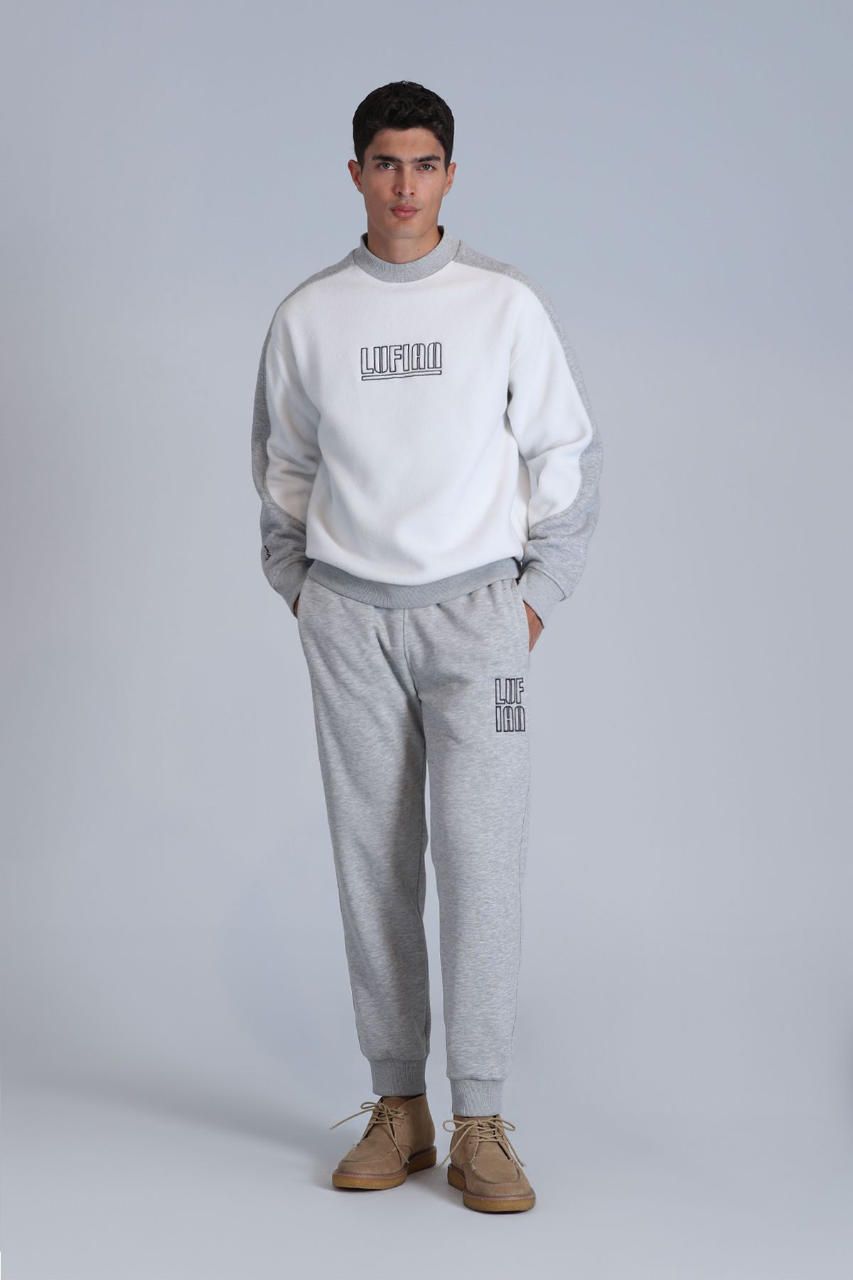 Lufian-Alpha Gray Men's Sweatpants 2