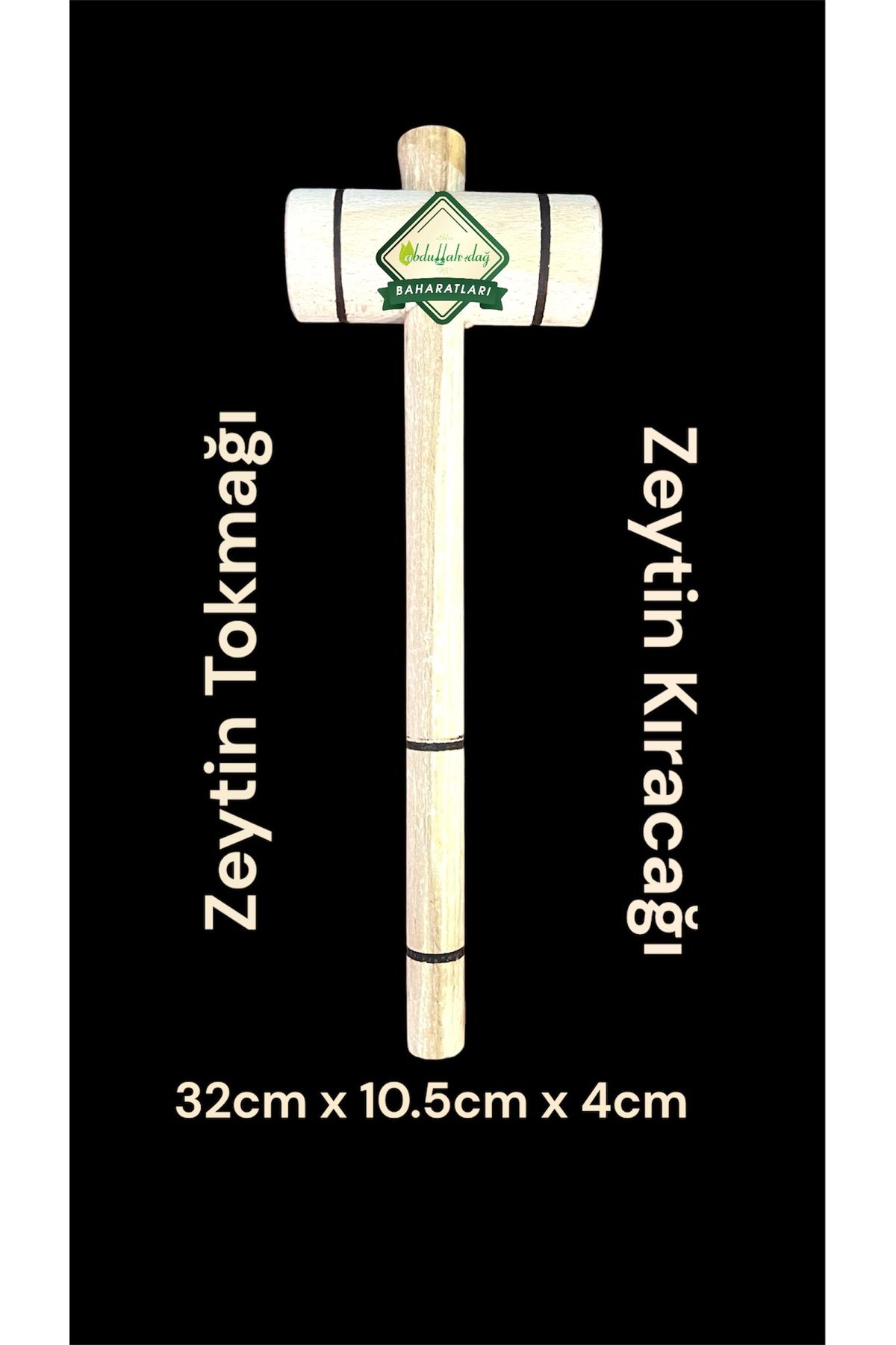 ABDULLAH DAĞ-Hatay Local Wooden Olive Crushing Hammer Walnut Hazelnut Cracker Meat Button Hammer 1