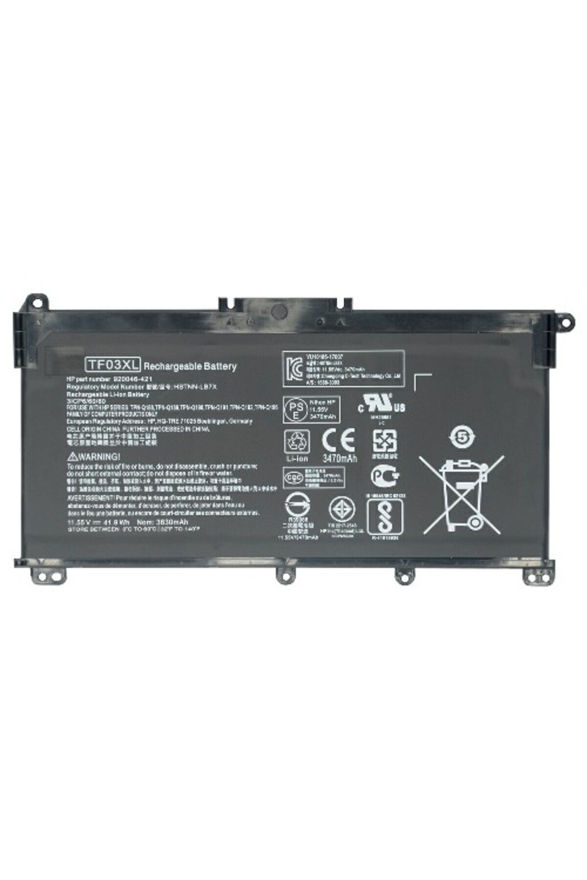OEM Servis Tag 920046-421 Model - H P Uyumlu Laptop Batarya