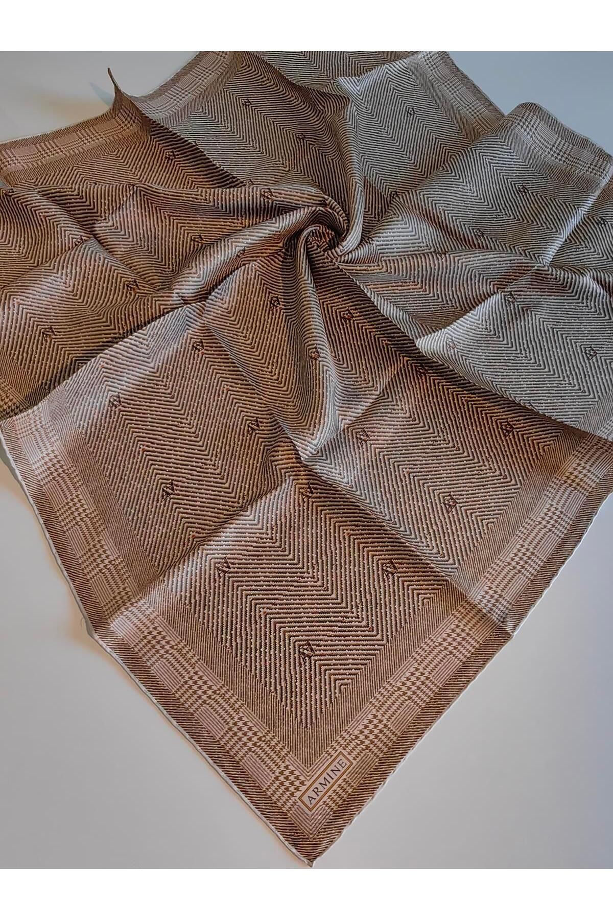 روسری چند رنگ حجاب TWILL ̇PEK 2025 فصل زمستان 9252D02 80 Armine