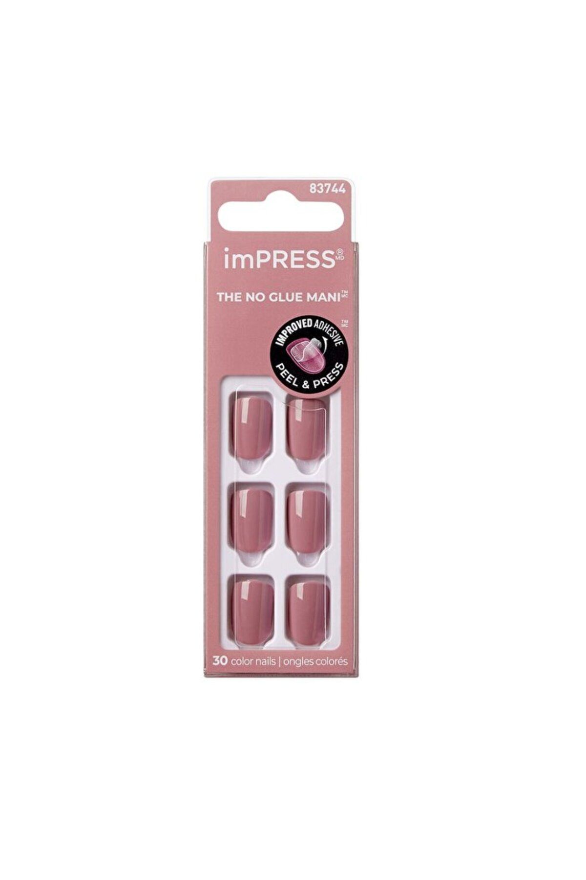 Impress Color Kendinden Yapışkanlı Takma Tırnak Kısa - Petal Pink - 1 Adet