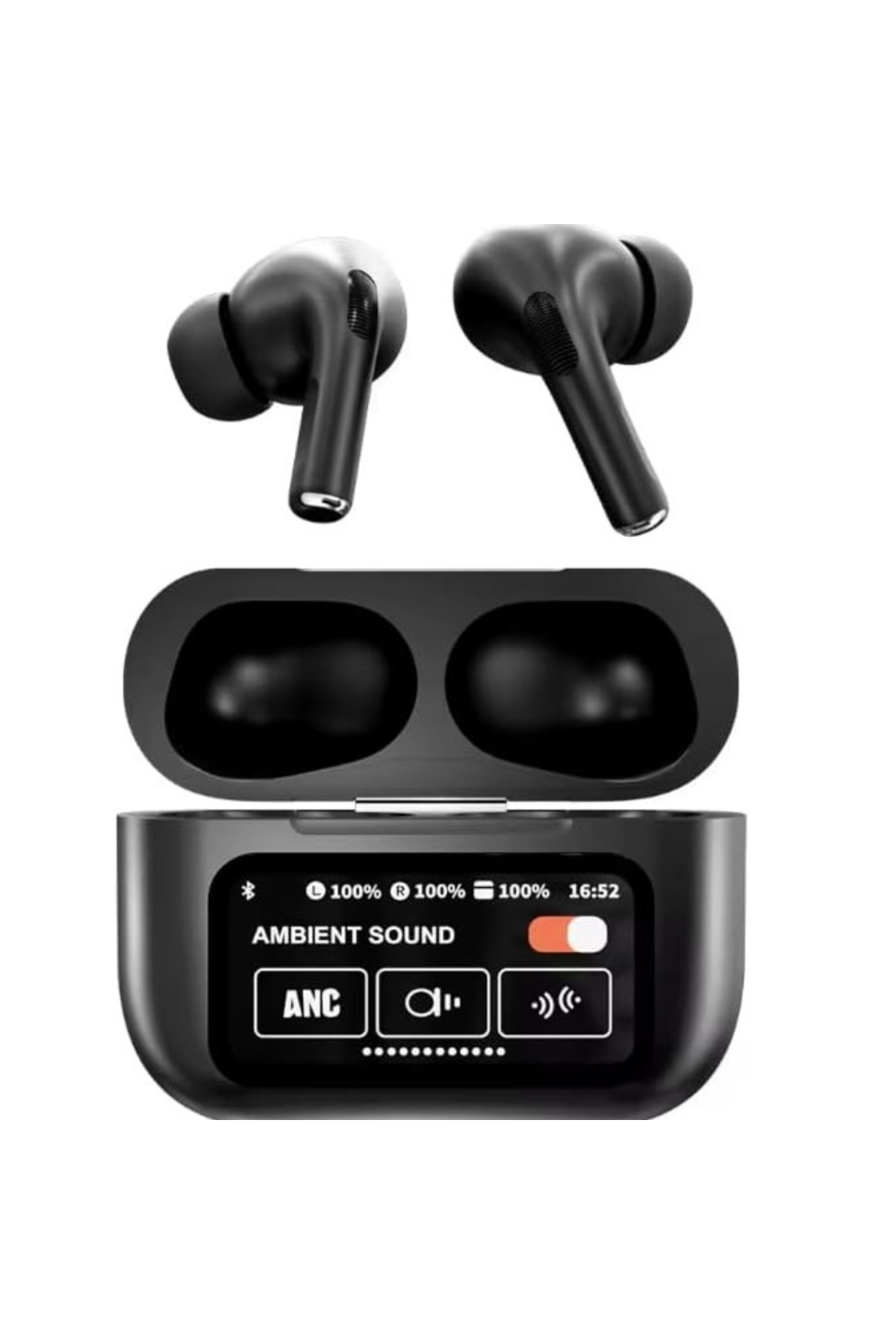 Melzohome Dijital Dokunmatik Ekranlı Tws Bluetooth ANC ENC Özellikli Oyun ve Müzik Kulaklık Android İos Uyum