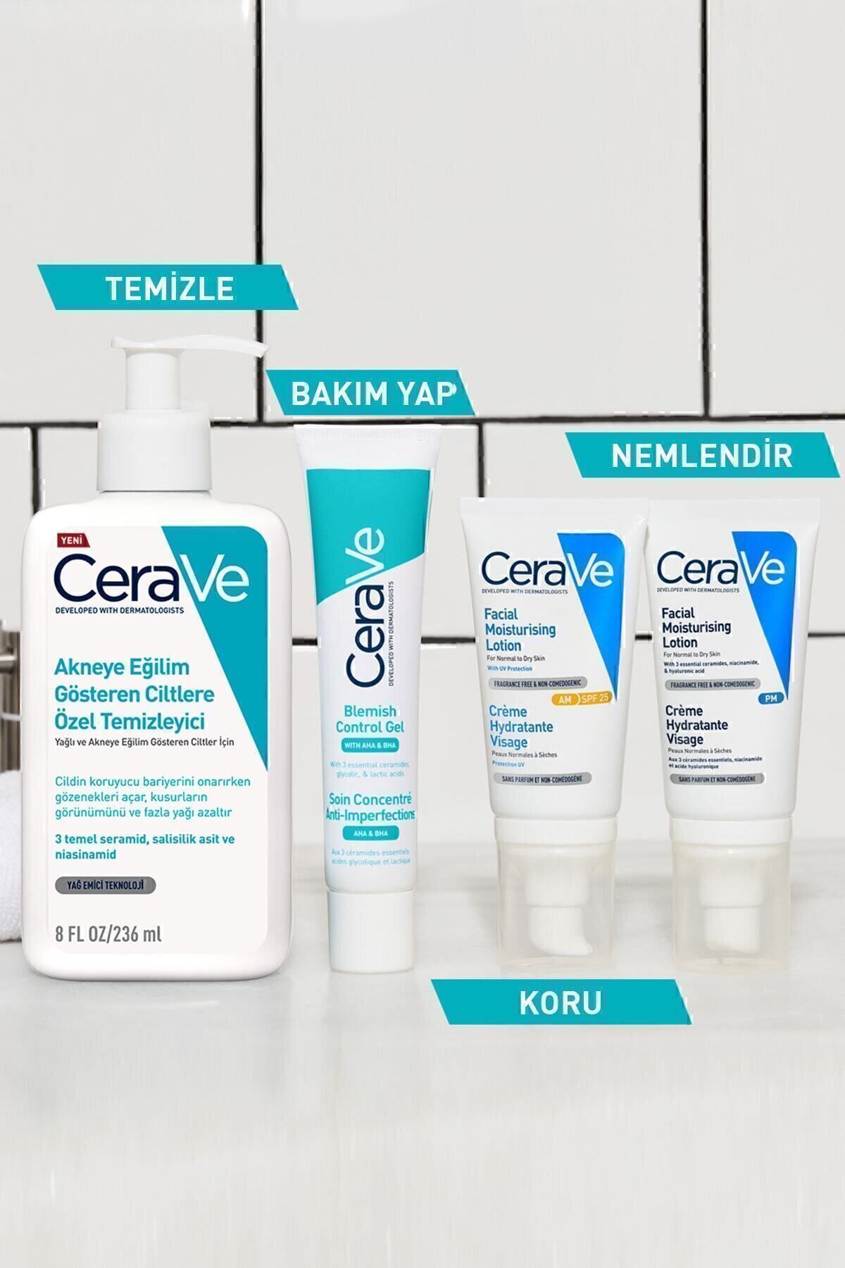 کرم صورت ژل مراقبت از برای پوست مستعد آکنه 40ML DKHAIR1763 CeraVe