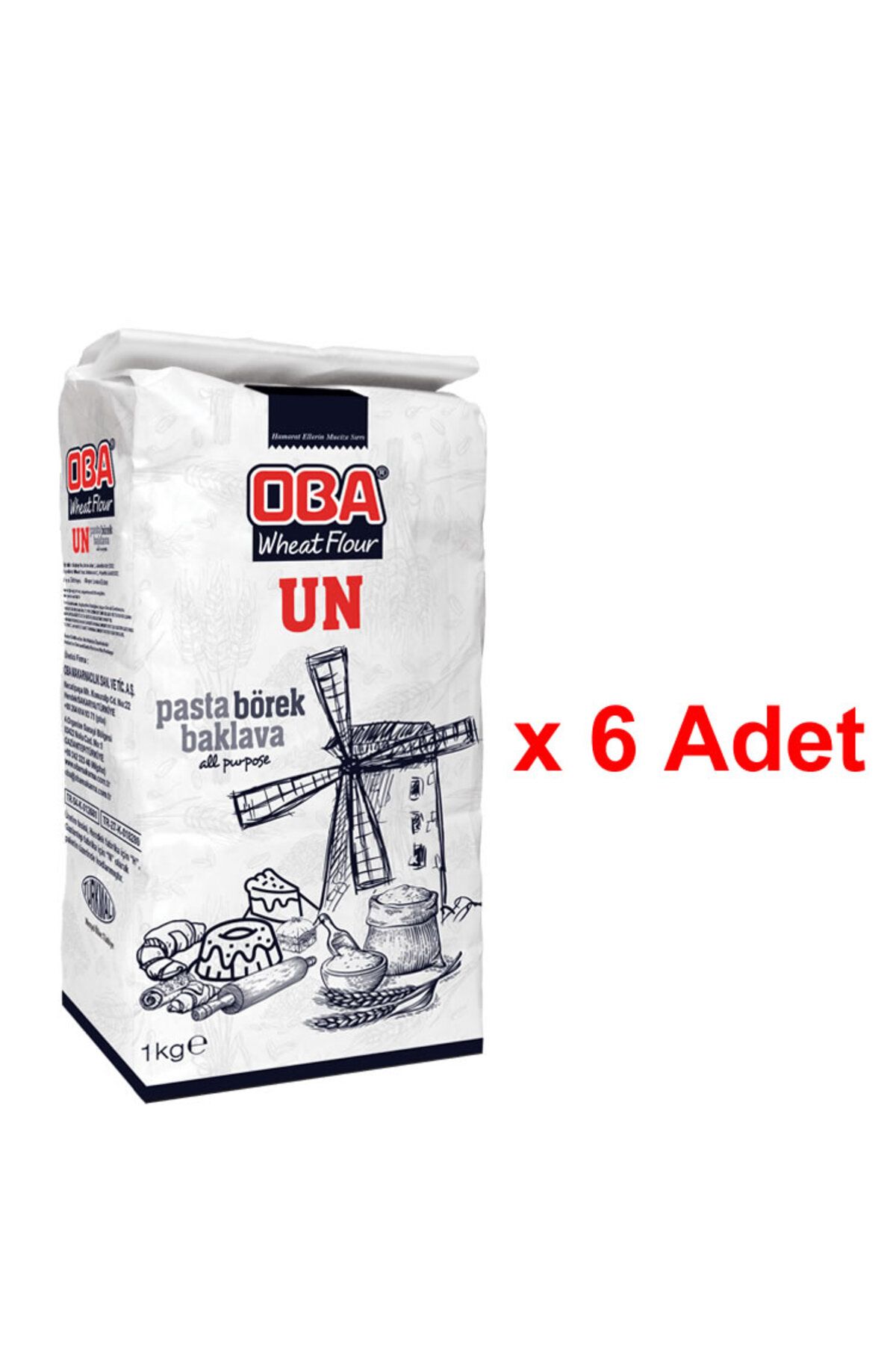 OBA Buğday Unu 6 X 1 Kg