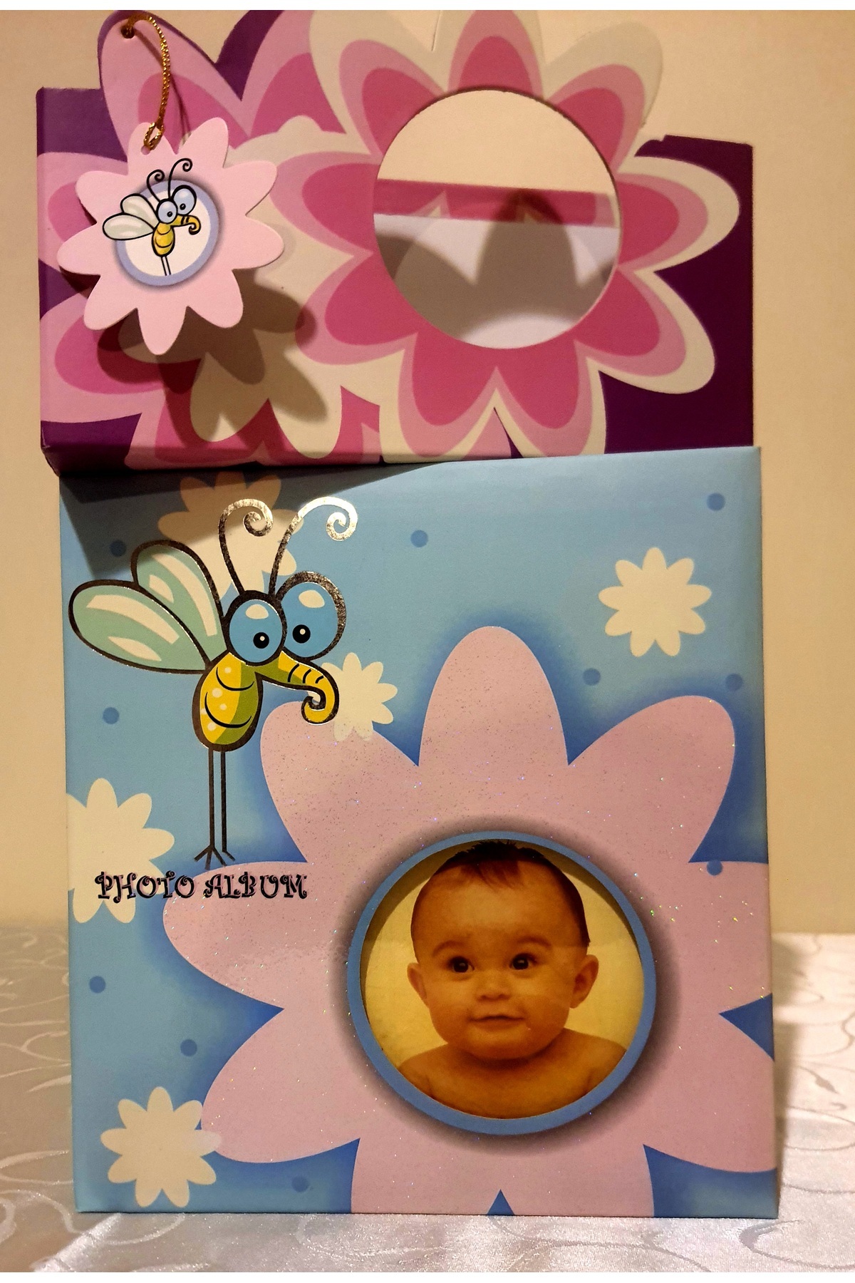 Cmf KUTULU BEBEK FOTOĞRAF RESİM ALBÜMÜ 15X21 cm ve 10x15 cm 80 adet Kapasiteli fotoğrafı 3 (önizleme)