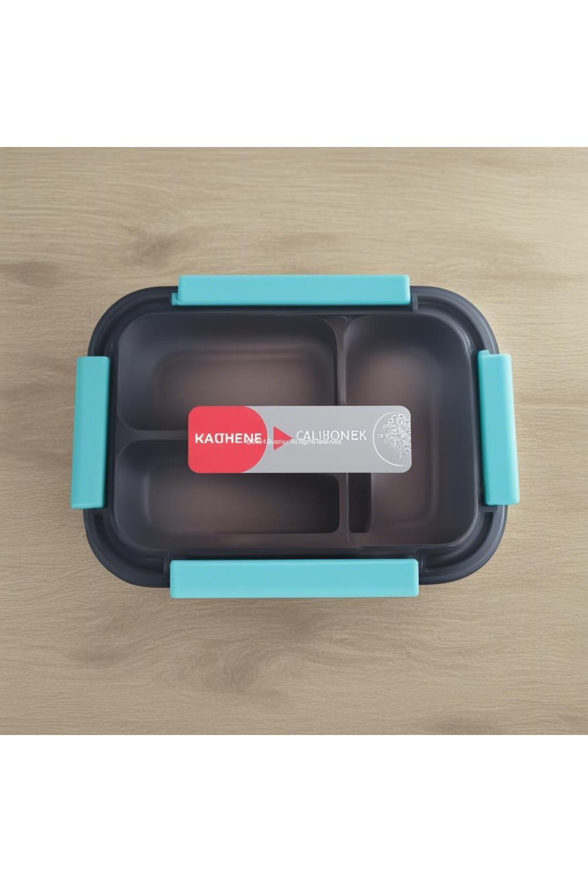 Busstier-Hybrid Bento Box 650ml - Plastic Body, 3-Compartment Stainless Steel, Bpa Free, Multi-Purpose Lunch Box 2348 4