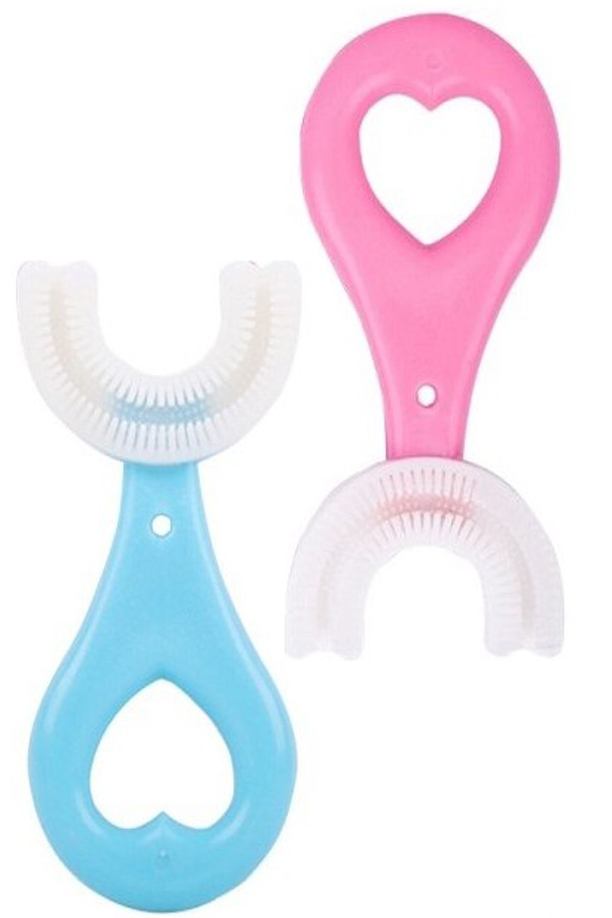 AYACO-Oval Shaped Baby Tooth Cleaning Brush Scratching Tool 1