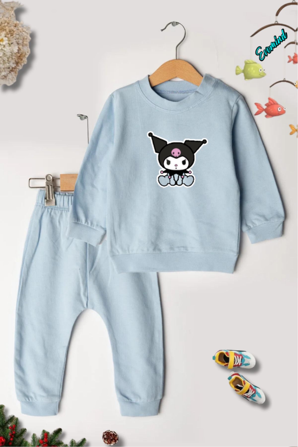 artı4 Set De Trening Pentru Copii Unisex Cu Imprimeu Kuromi Unisex - 7-8 ani
