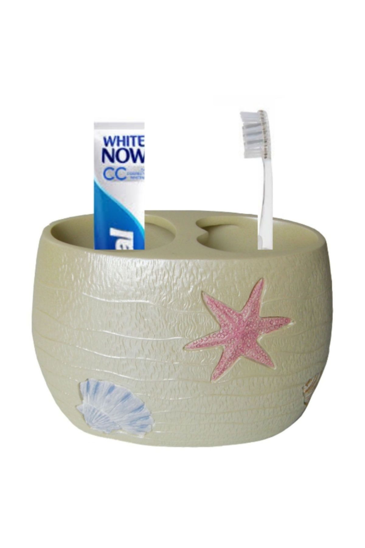 Bosphorus-Oyster Pattern Polyrecin Toothbrush Holder YJS-218B 4