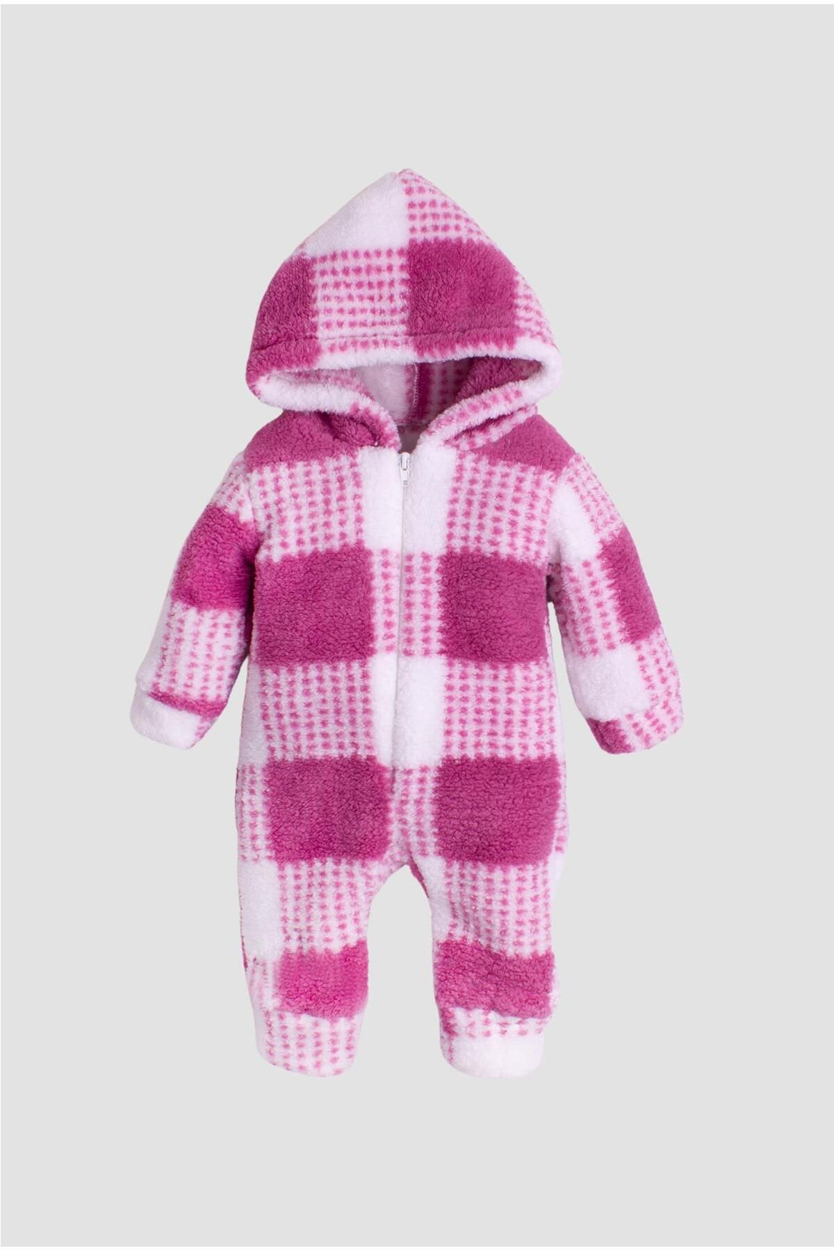 Chicsy Baby-Winter Sweet Plush Welsoft Jumpsuit for Baby Girl 1