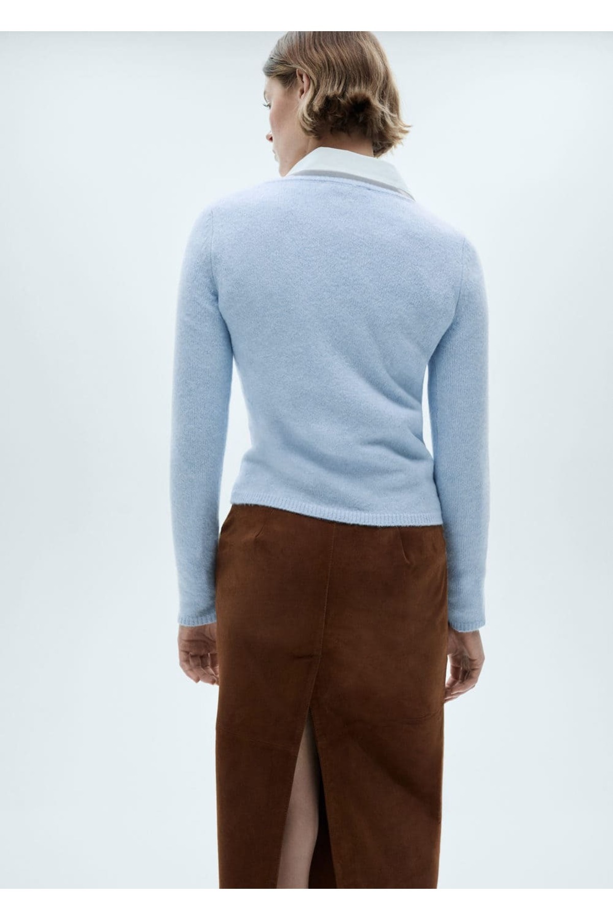 MANGO Woman-Boat Neck Thin Knitwear Sweater 4