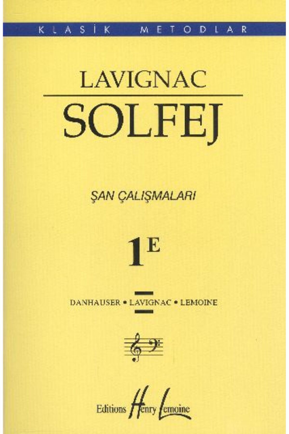 Porte Müzik Yayınları Lavignac Solfej 1E Şan Çalışmaları