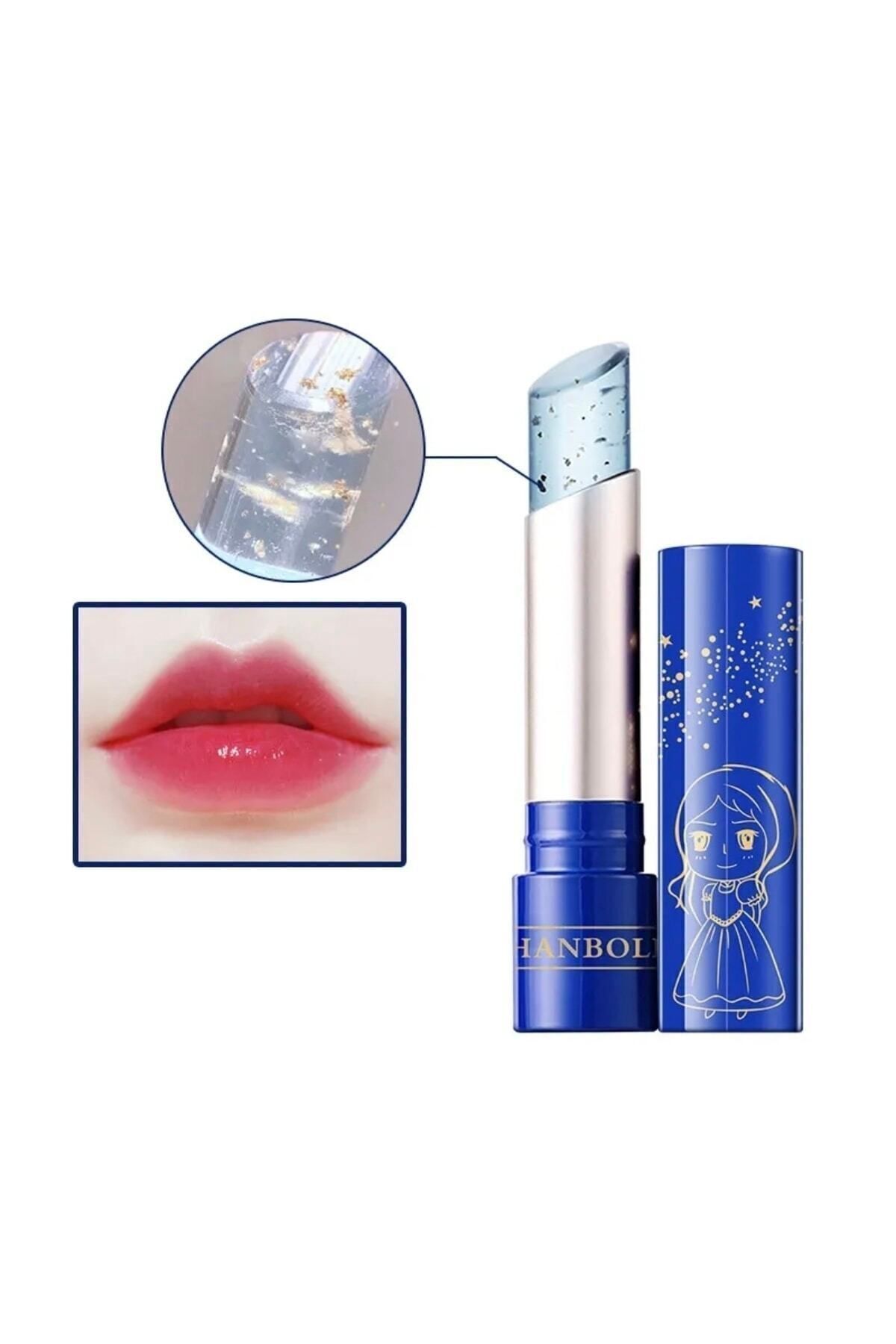 HANBOLI Prenses Ruju Uzun Süre Kalıcı Dudak Balsamı Nemlendirici Ve Besleyici Lipgloss-4