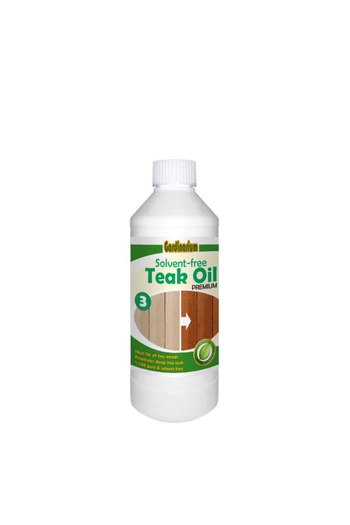 Gardinarium Teak Oıl / Premıum (SOLVENTSİZ NATÜREL TİK YAĞI) 500 ml Ve 1 Adet Uygulama Süngeri