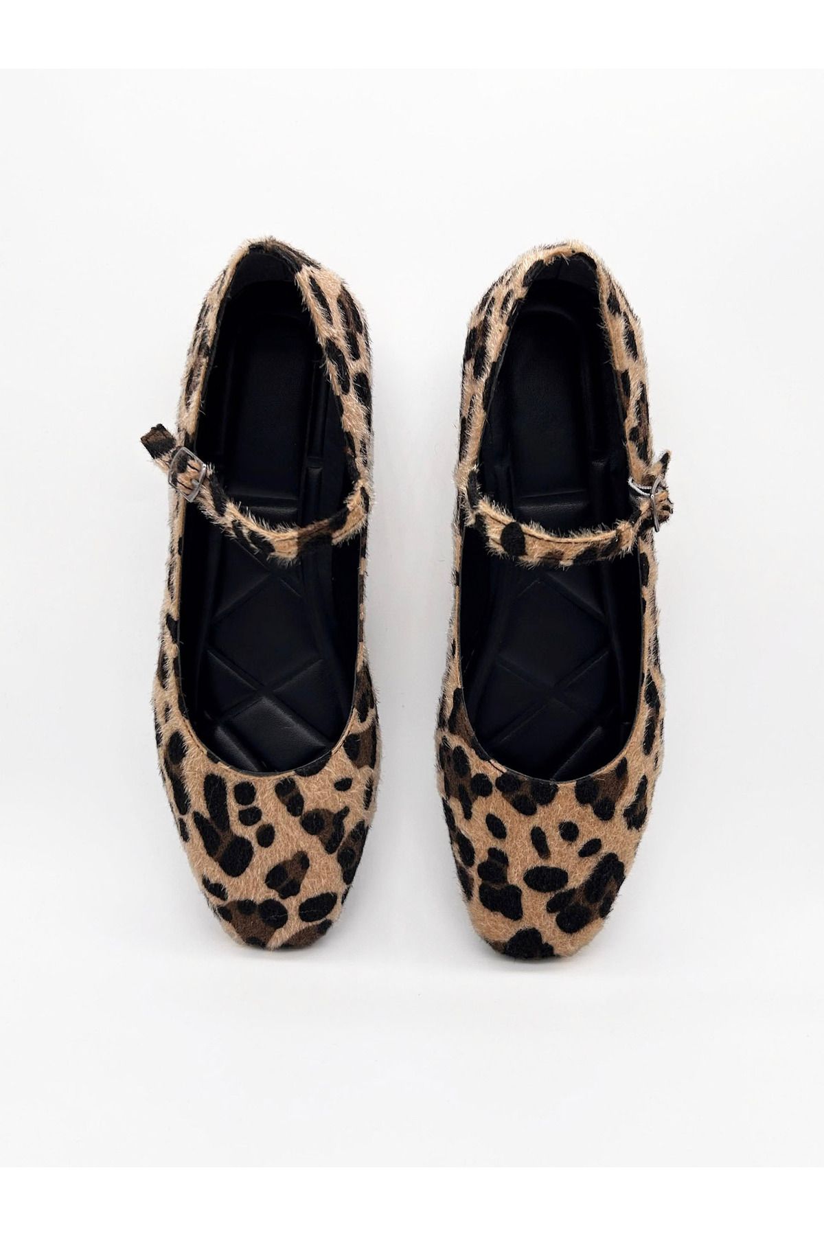 MAGGIO-Women's Leopard Patterned Mary Jane Ballerinas Comfortable Sole 2