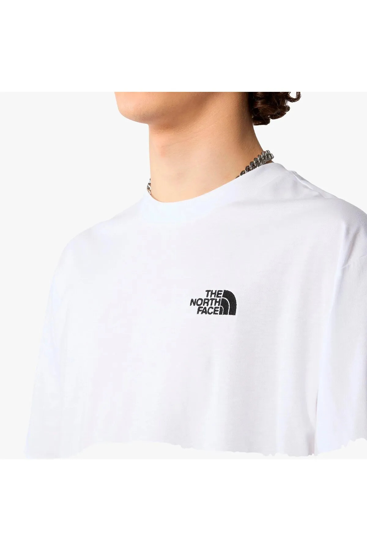 نورث فیس تی شرت مردانه گنبدی ساده Essential Oversize White