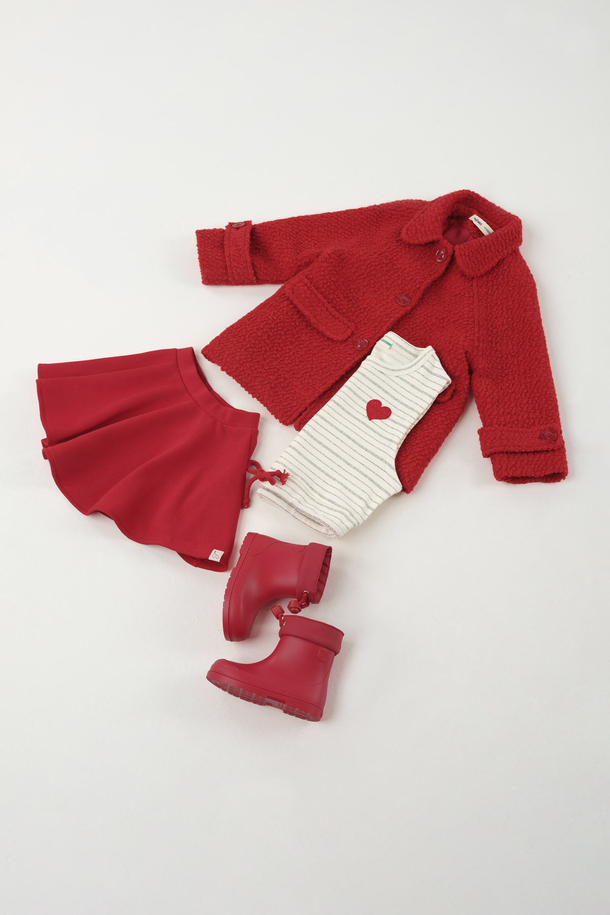Mioma Kids Buklet Kaban Kırmızı fotoğrafı 3 (önizleme)