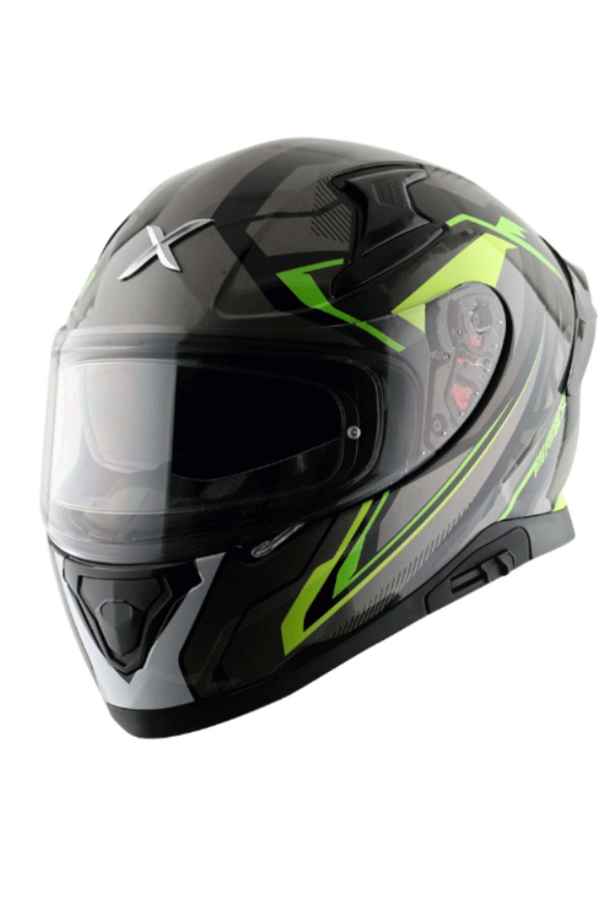 AXOR APEX ROAD TRIP - GREY NEON GREEN - GRNG - Motosiklet Kask