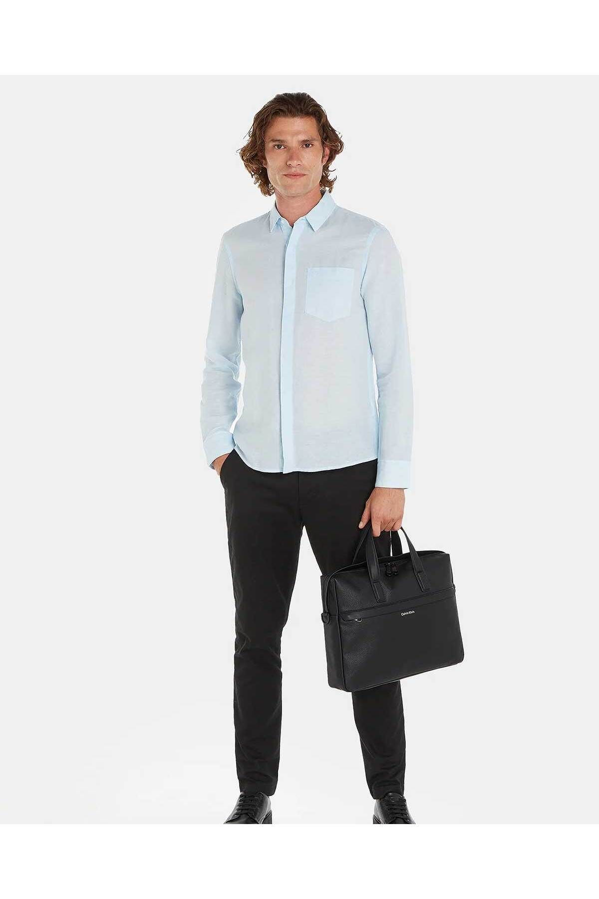 کیف لپ تاپ و اسناد مشکی مردانه سیاه پوست 30،5x37،3x7،8 سانتی متر CK باید Calvin Klein