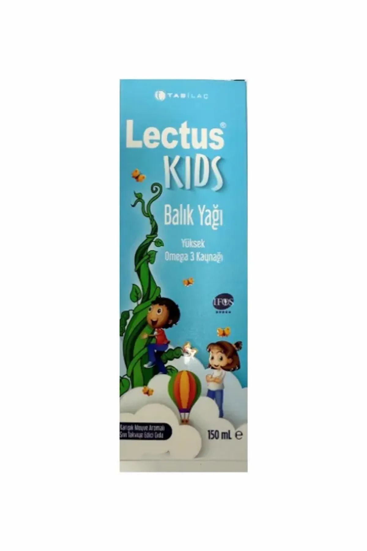 Tab İlaç Lectus Kids Tutti Frutti Aromalı Balık Yağı 150 ml