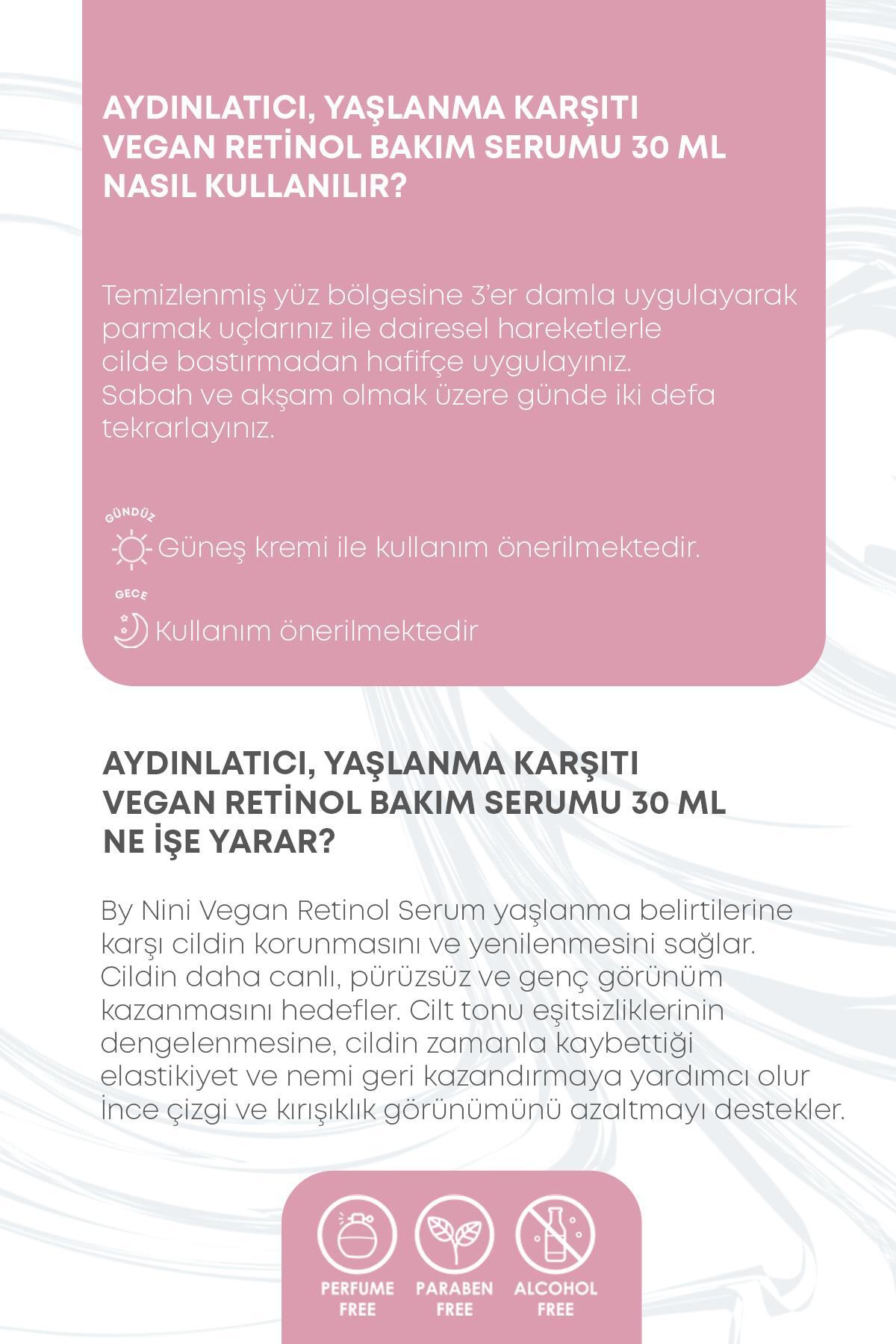 Yaşlanma Karşıtı, Aydınlatıcı, Retinol Serum Alternatifi Bakuchiol Serum 30 ml — BNN002 — تصویر 3 از 4