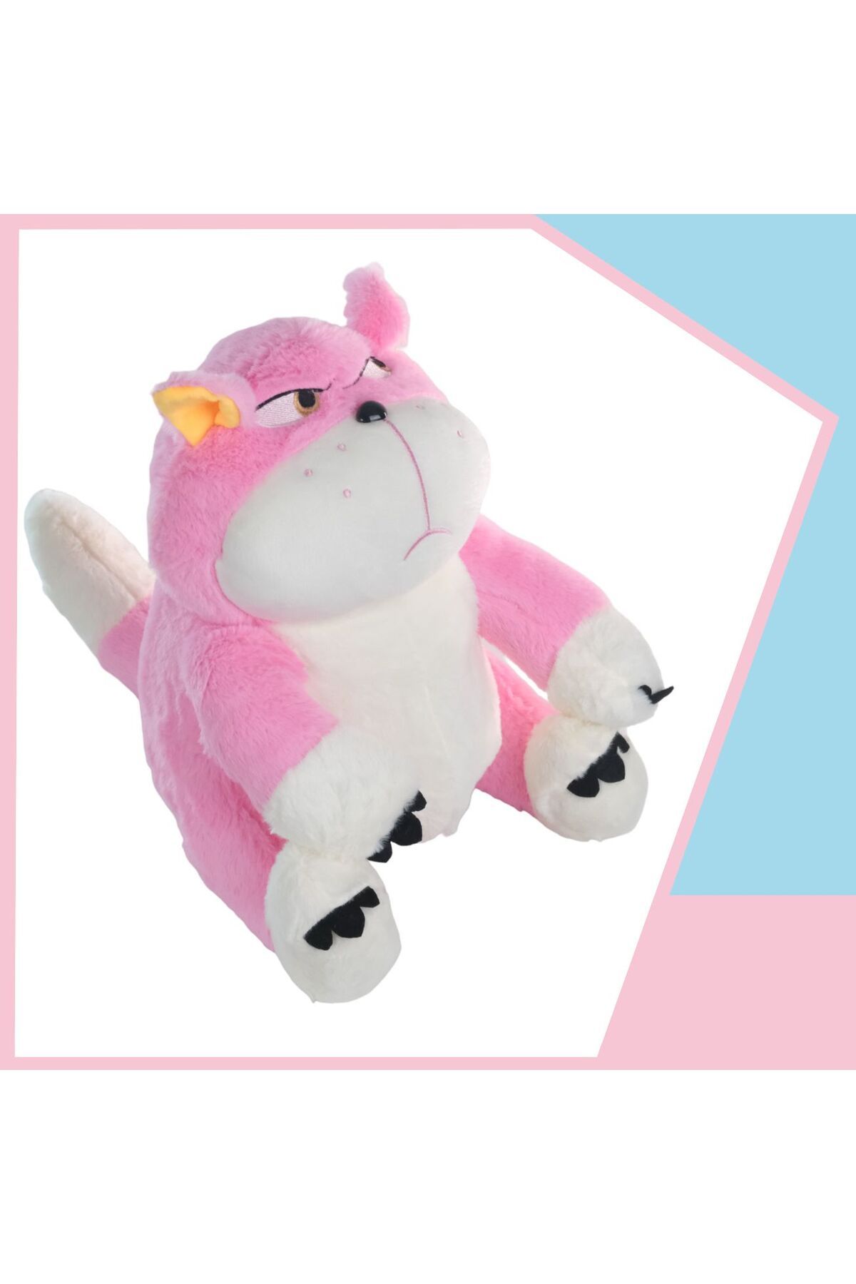 Dada Toys KIZGIN KEDİ SABRİYE PELUŞ UYKU ARKADAŞI 40 CM PEMBE YNSMR
