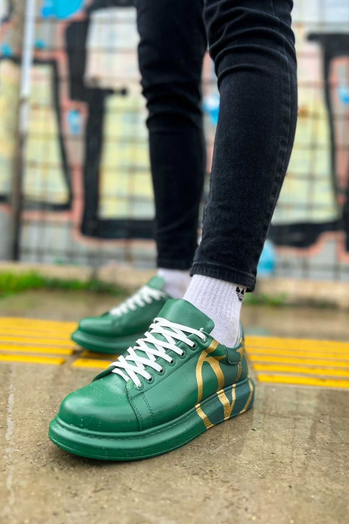 Chekich-Ανδρικά παπούτσια Cbt Pittura 491 Model - Dark Green V 3