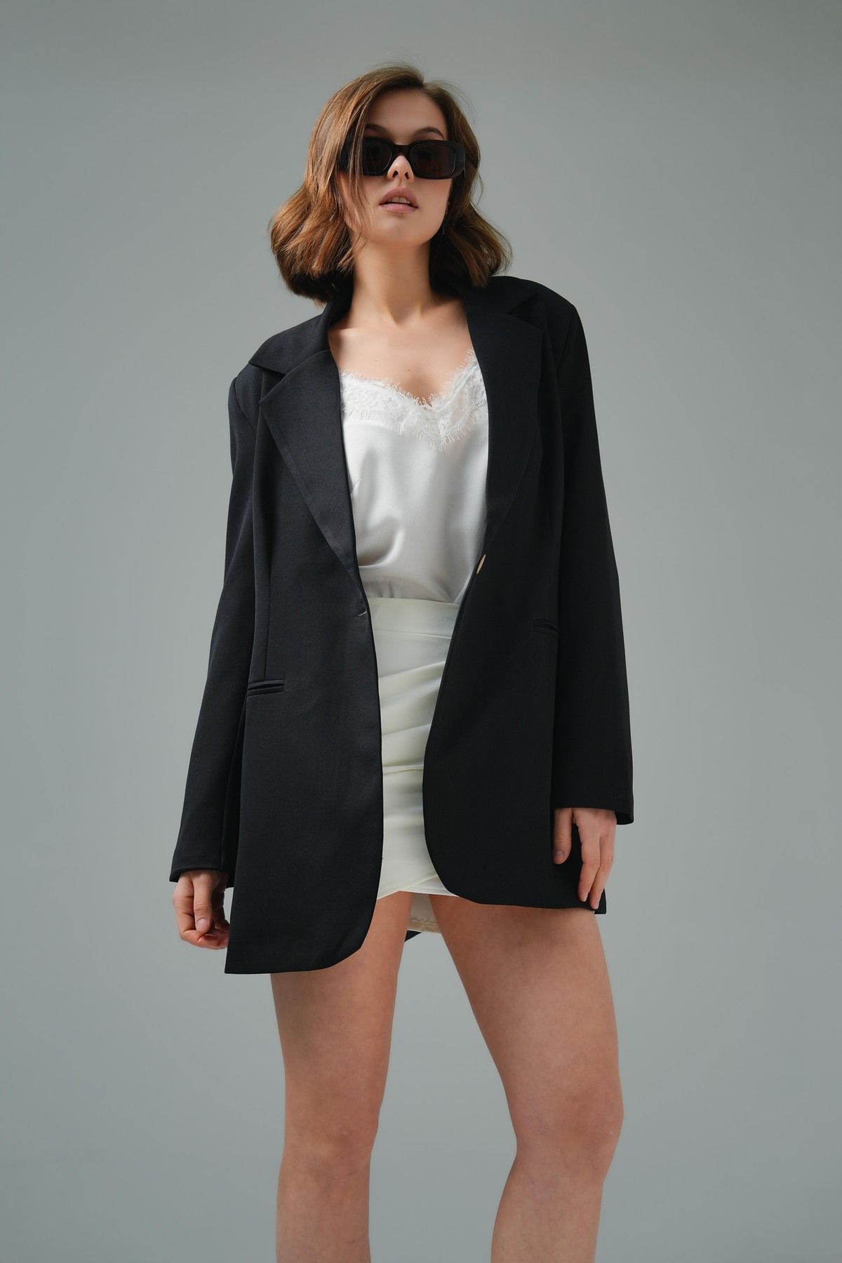 Saade Siyah Blazer Ceket