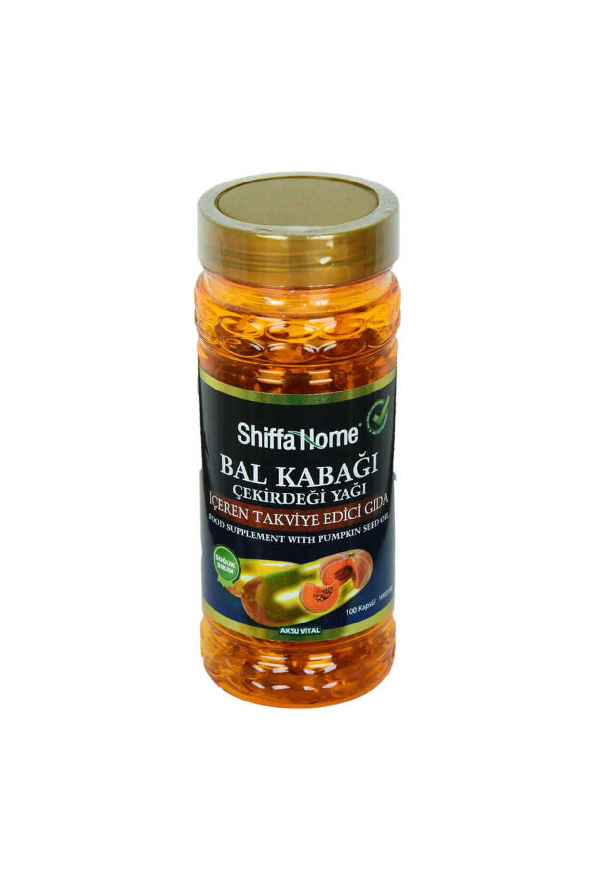 mikudesign Shiffa Home Bal Kabağı Çekirdeği Yağı Soğuk Pres 1000 Mg x 100 Kapsül