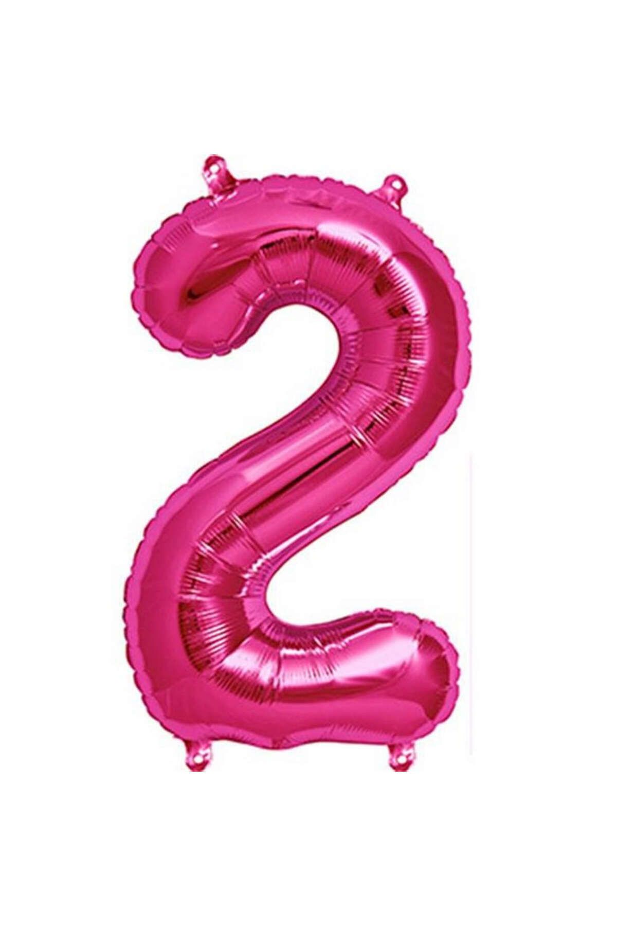ZERO LAND - 16 inç 2 Rakamı Folyo Balon Pembe 40 cm YKTSN