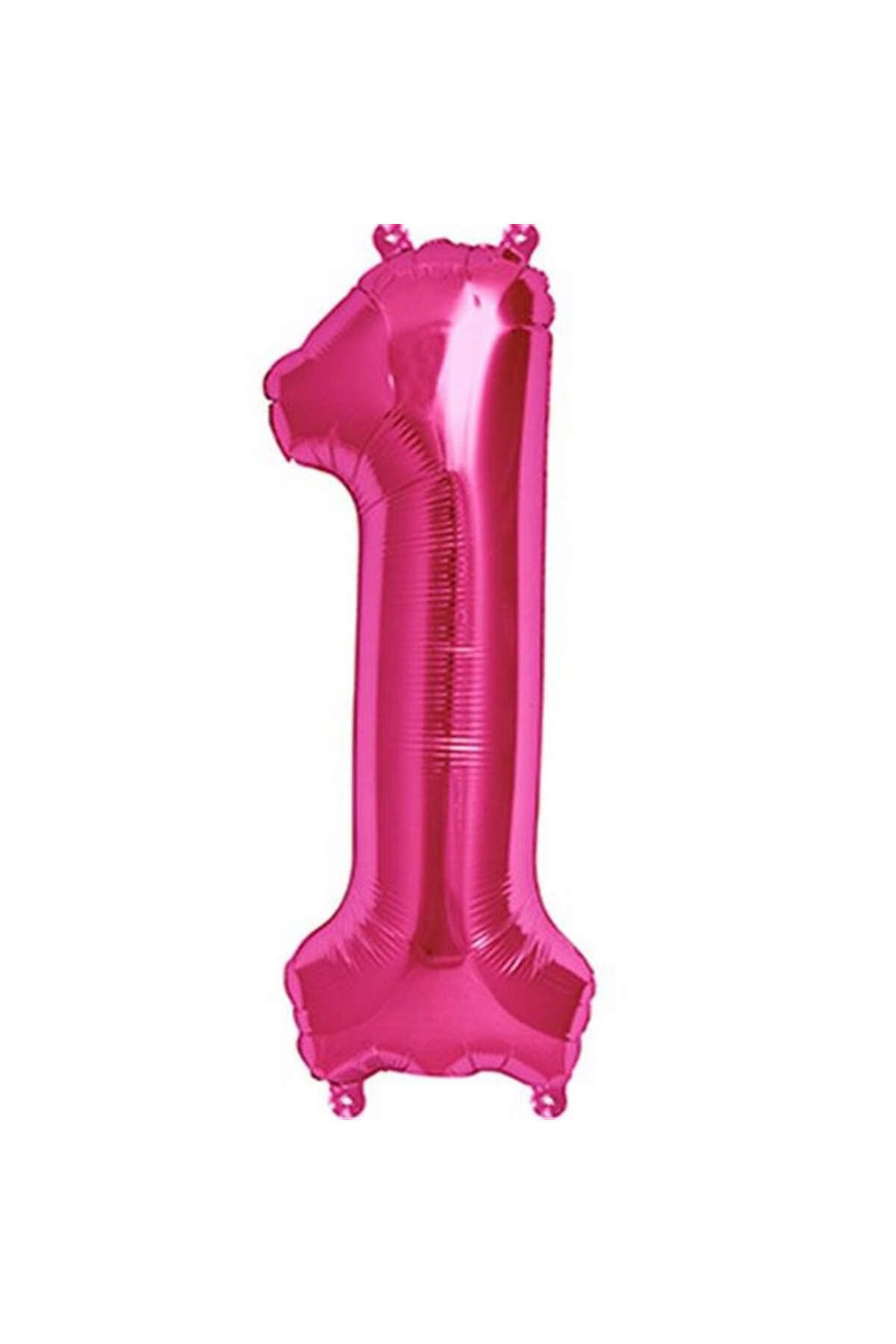 ZERO LAND - 16 inç 1 Rakamı Folyo Balon Pembe 40 cm YKTSN