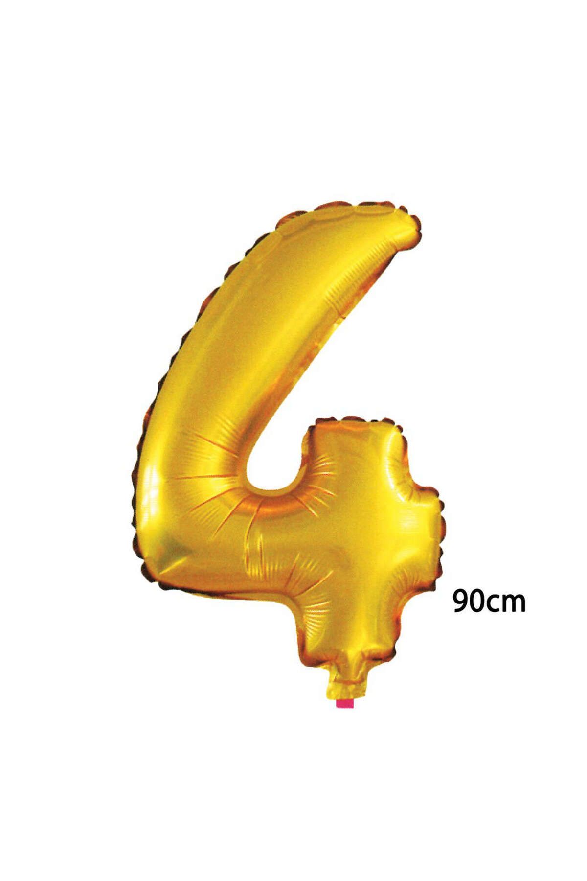 ZERO LAND - 40 inç 4 Rakamı Folyo Balon Gold 100 cm YKTSN