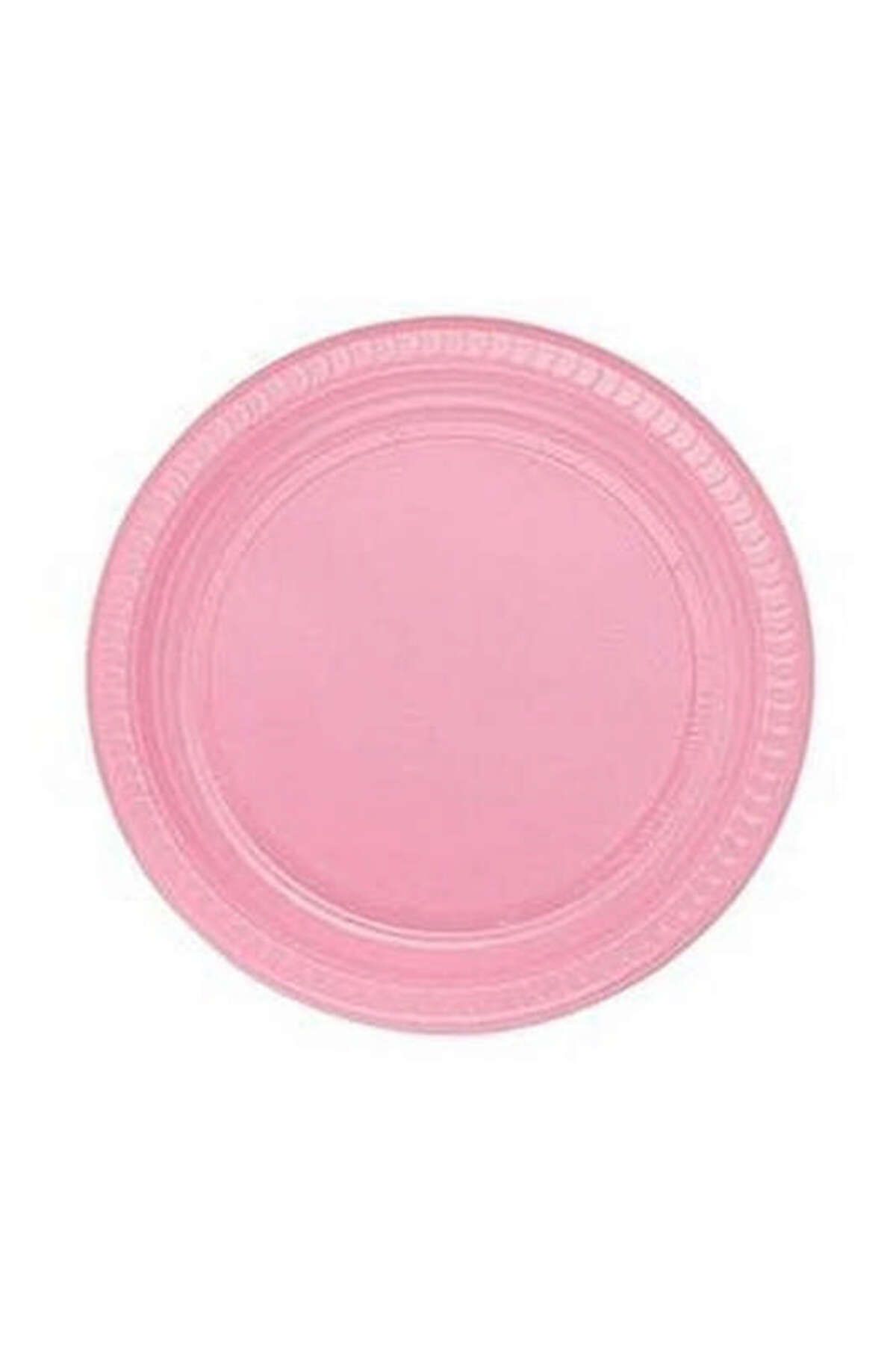 ZERO LAND - 25 adet Plastik Tabak Pembe 22 cm MXPMA