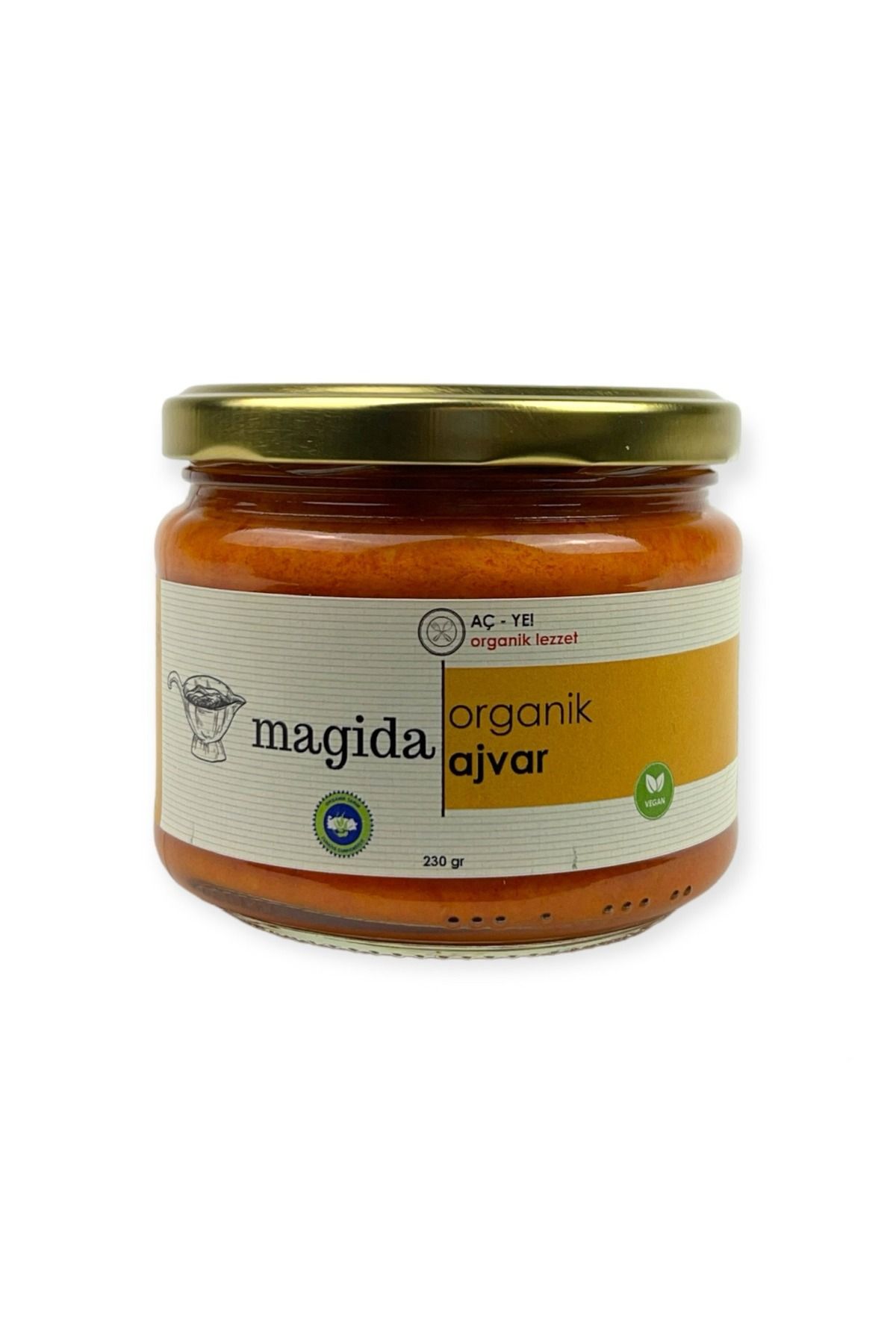 Magida Organik Organik Ajvar Sos (Balkan Sosu) - Hazır Yemek - Meze - Vegan