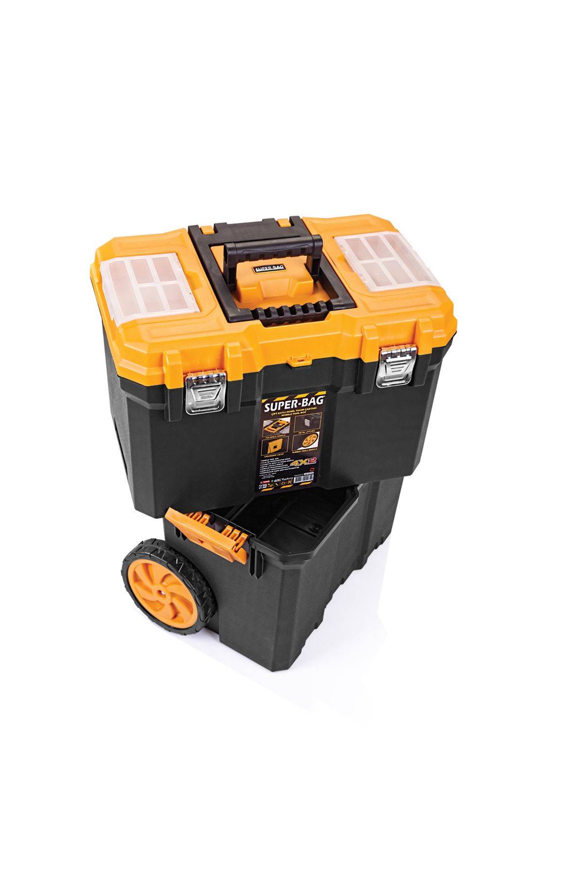 ASRIN-Asr-5039 Wheeled Double Mobile Tool Bag 4