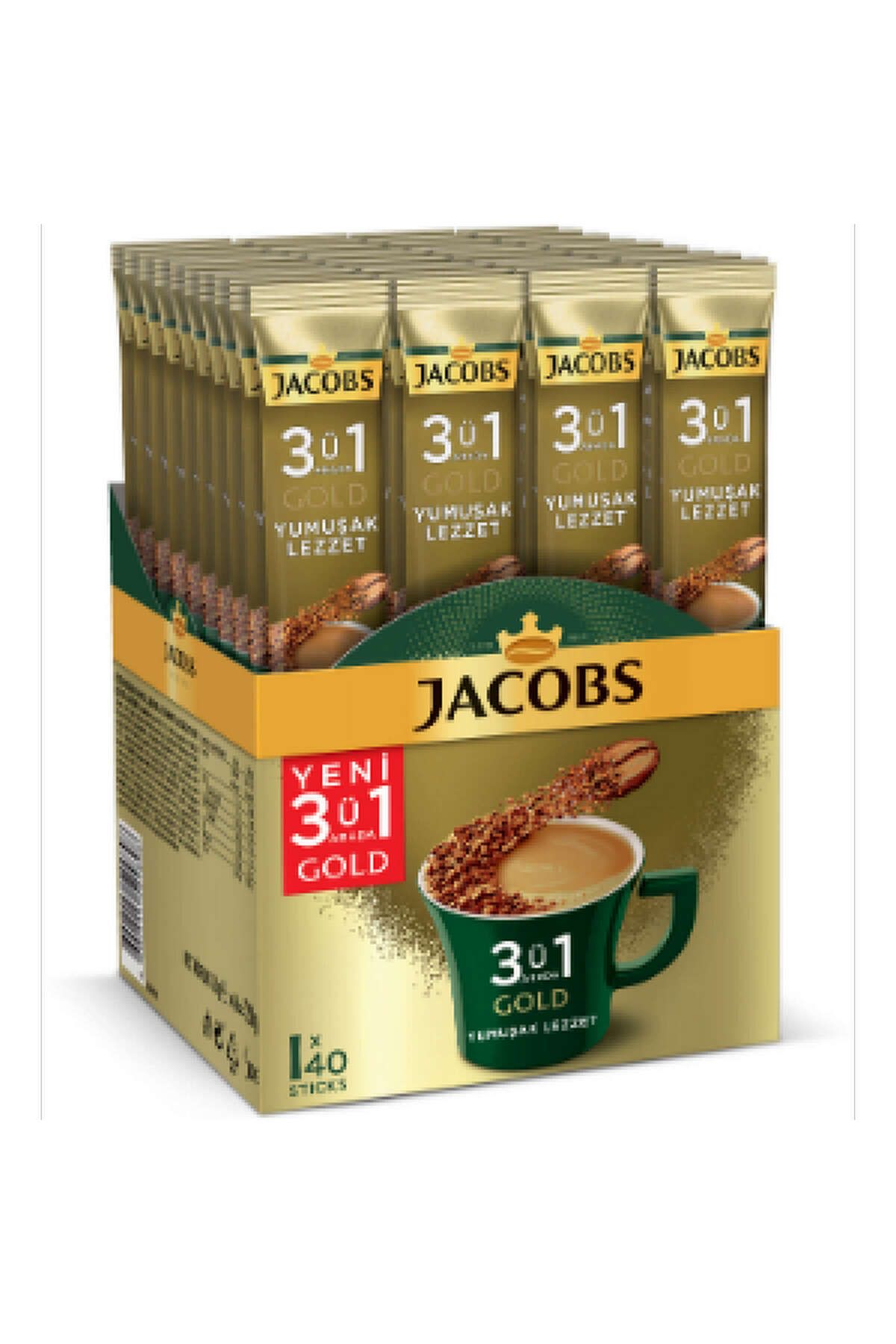 Jacobs - KAHVE 3 Ü 1 ARADA YUMUŞAK (40 X 18 GR) JACOBS 641140